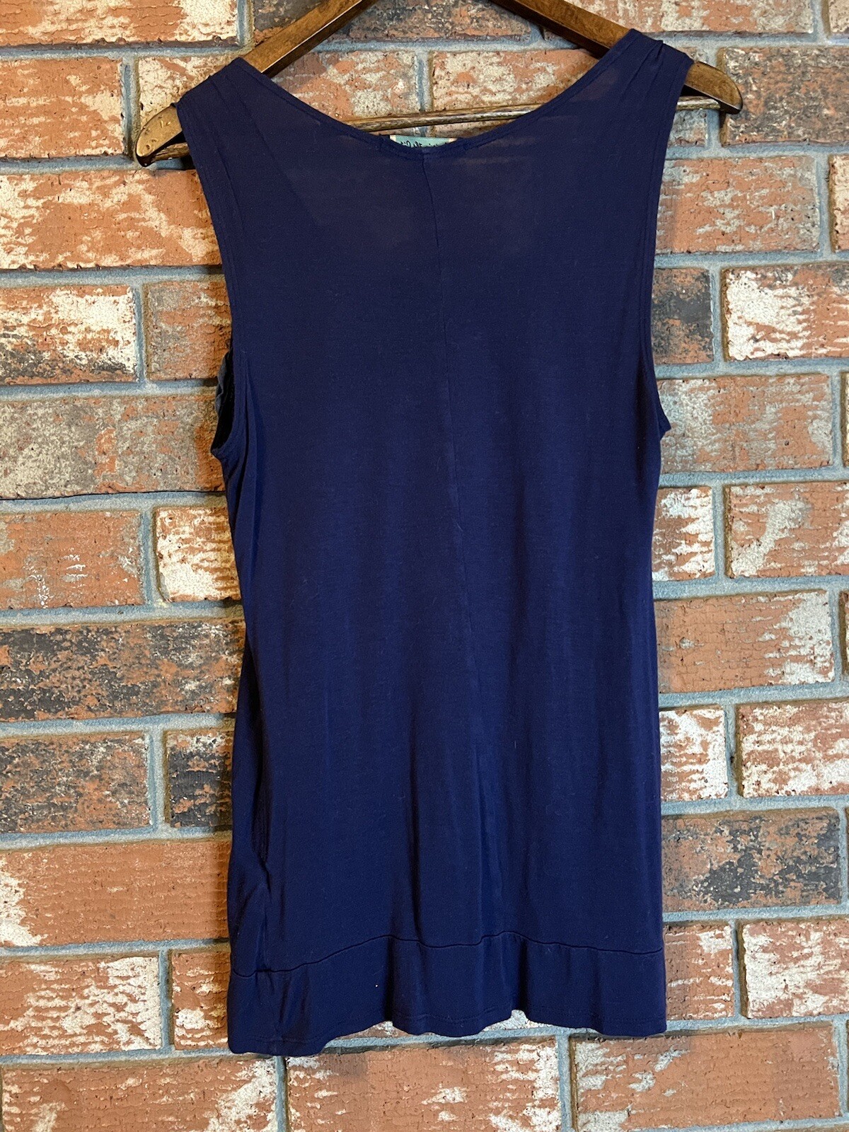 Suzie In The City Tank Top Navy Blue Nautical Size S