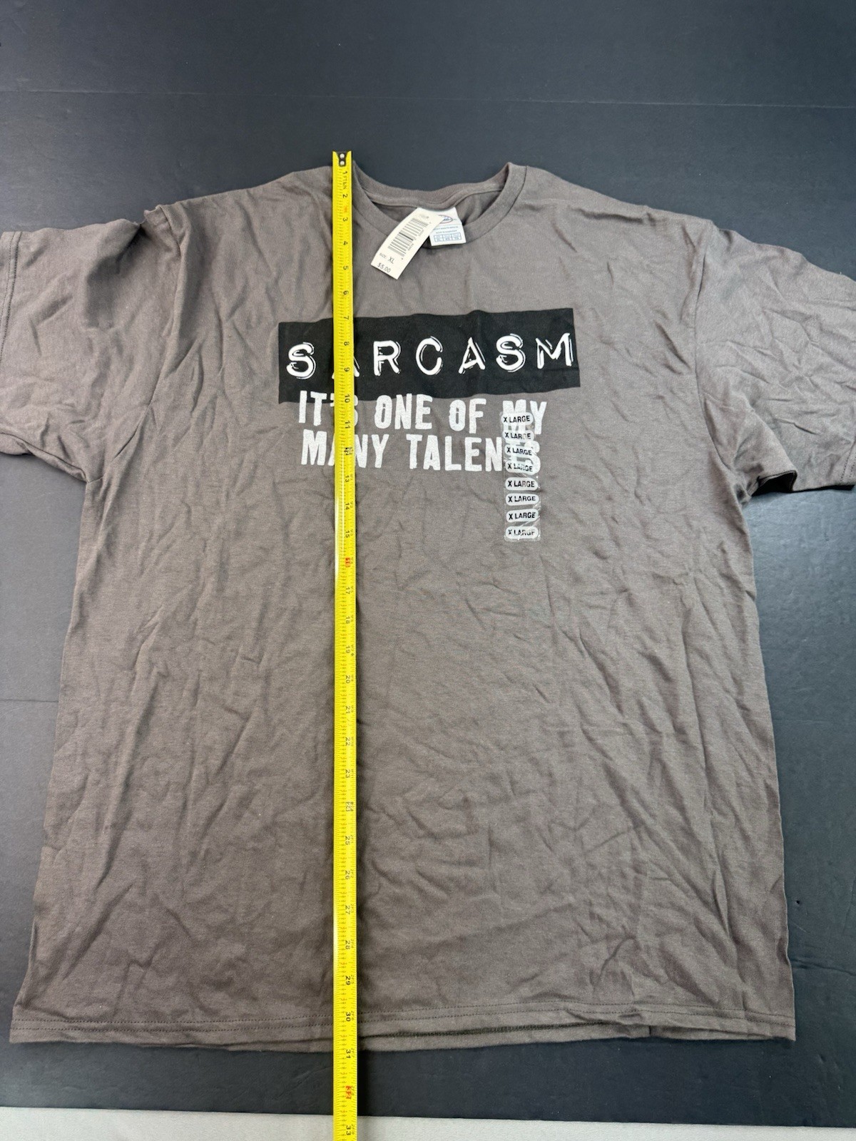 Delta Pro Weight Sarcasm Quote T-Shirt Adult Size XL One Of My Talents Gray NEW