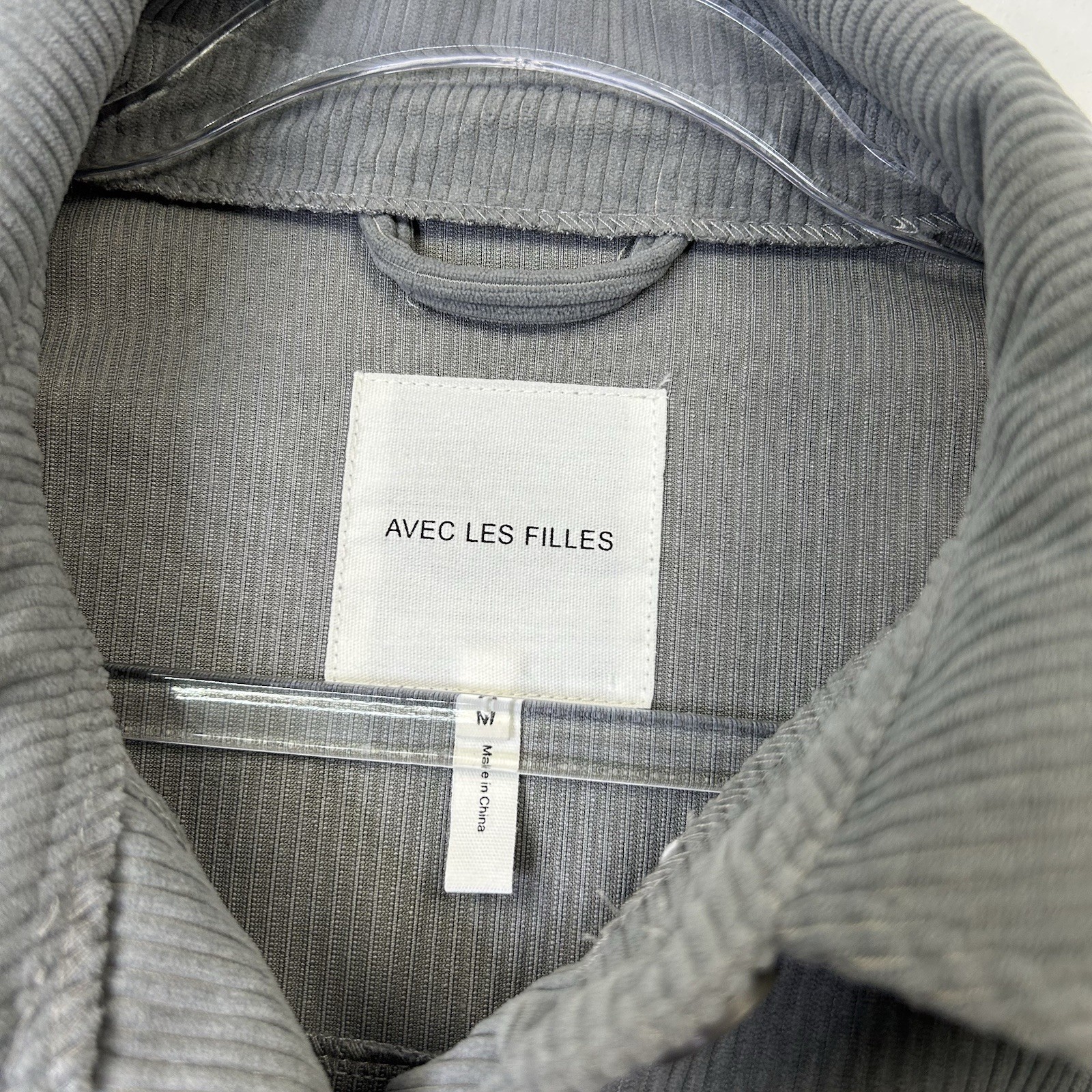 Avec Les Filles Corduroy Shirt Jacket Women’s Size Medium Gray Shacket