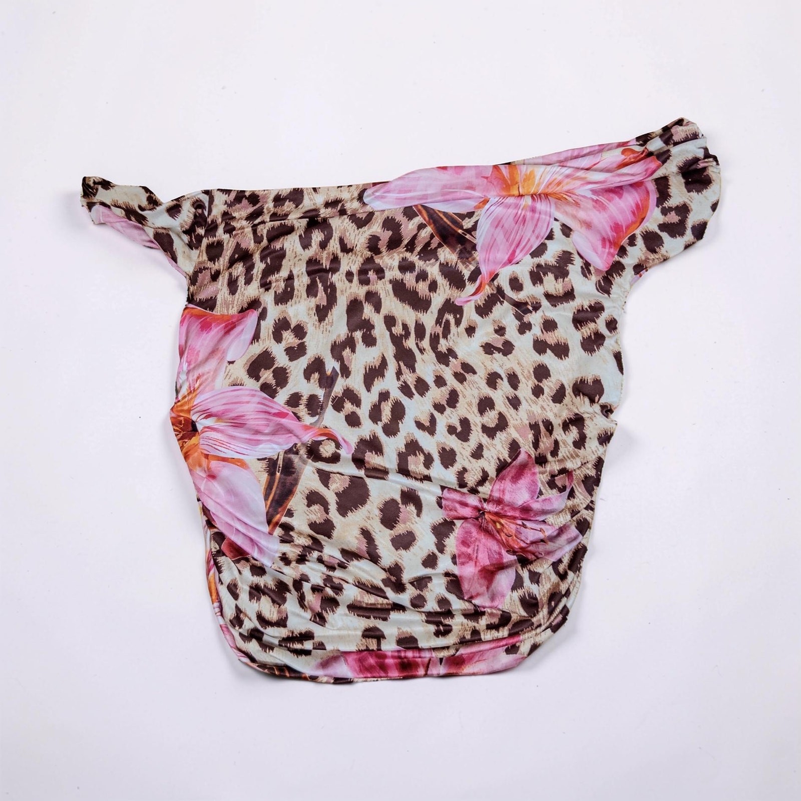 Fashion Nova In My Element Off Shoulder Leopard Floral Top Size Large