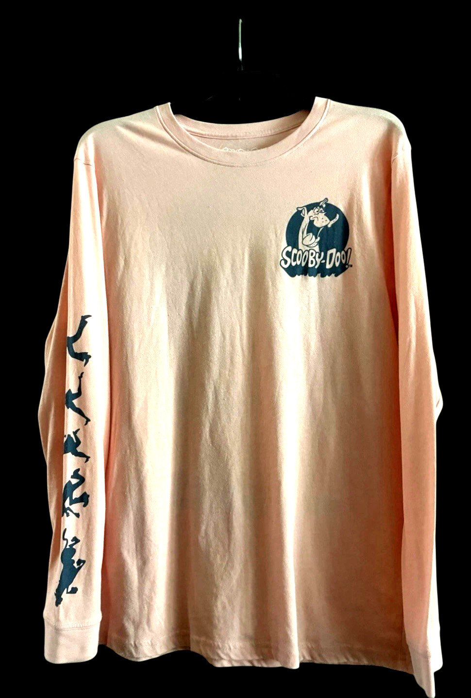 Scooby Doo Shaggy 1970s Comics Cartoons Shirt Medium Pink Long Sleeve Adventures