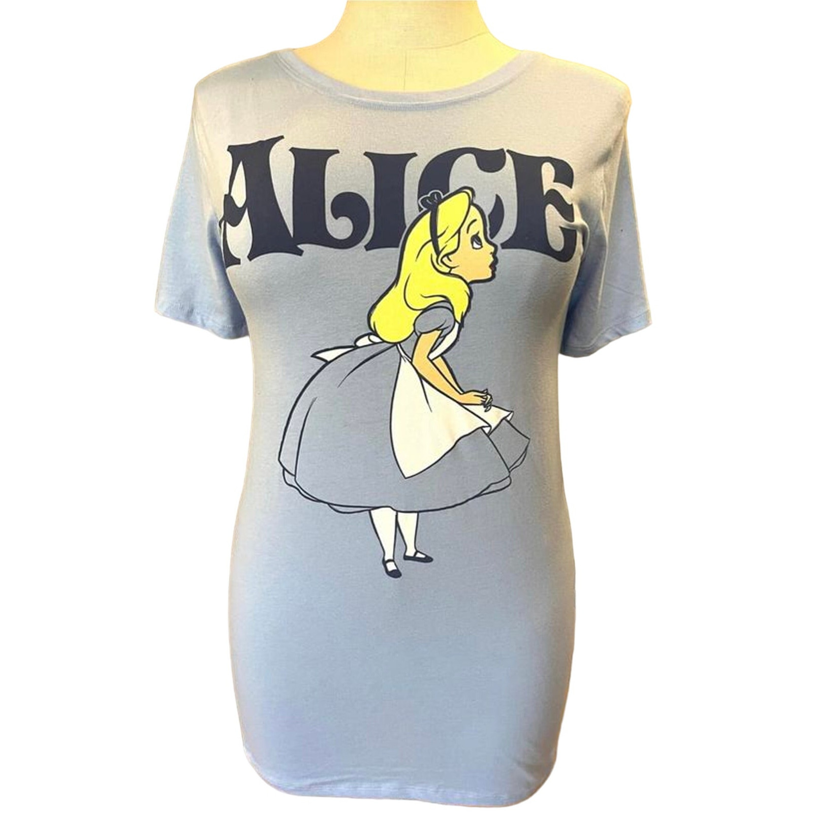New Torrid Disney 4 (4x 26) Alice In Wonderland Baby Blue Graphic Tee T shirt