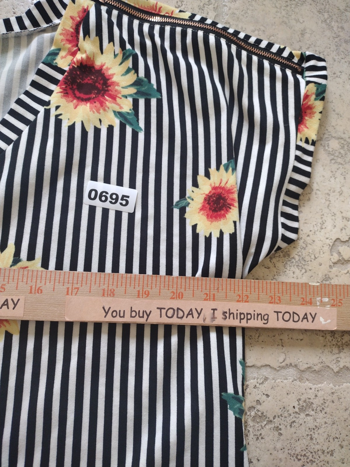 BAE City Blouse Women 2X Multicolor Striped Floral V Neck Zippers on Shoulders