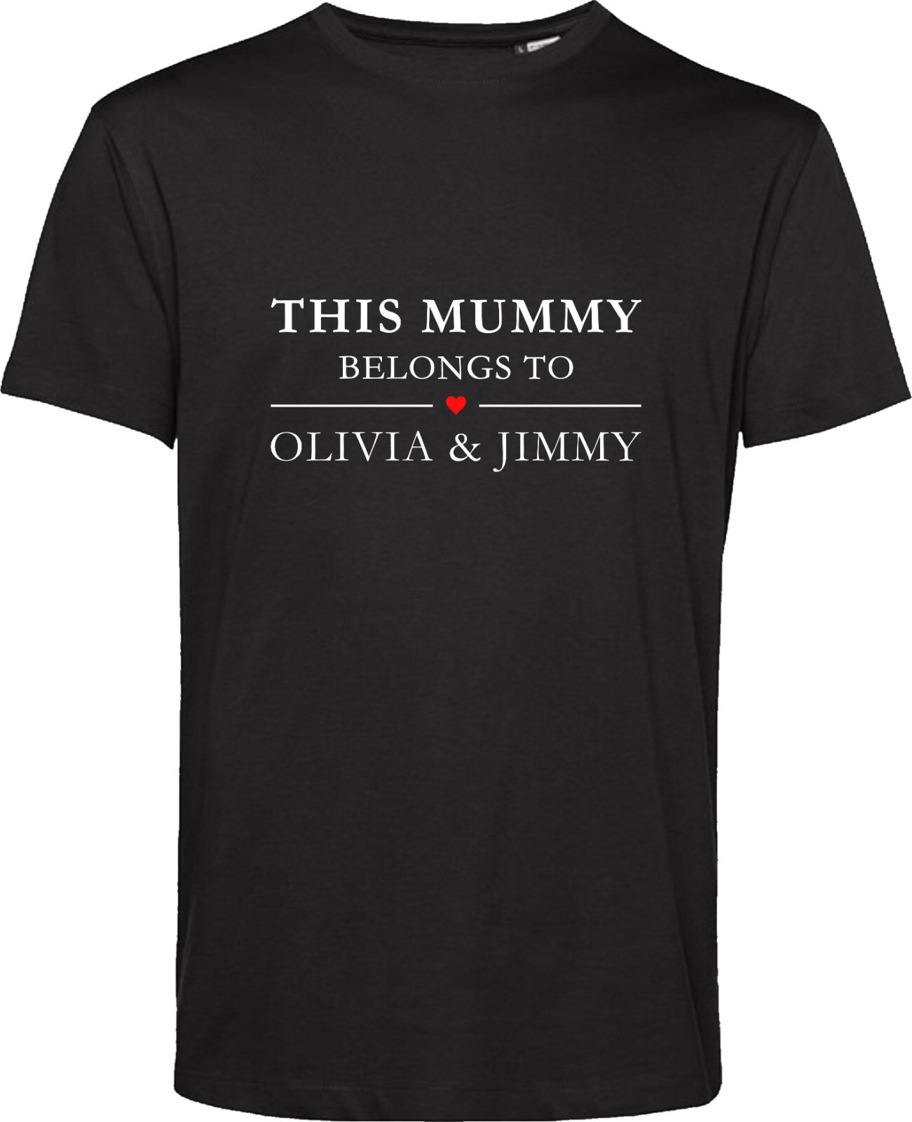 Personalised Mother’s Day T Shirt This Mummy Belongs To Kids Names Gift Tee Top