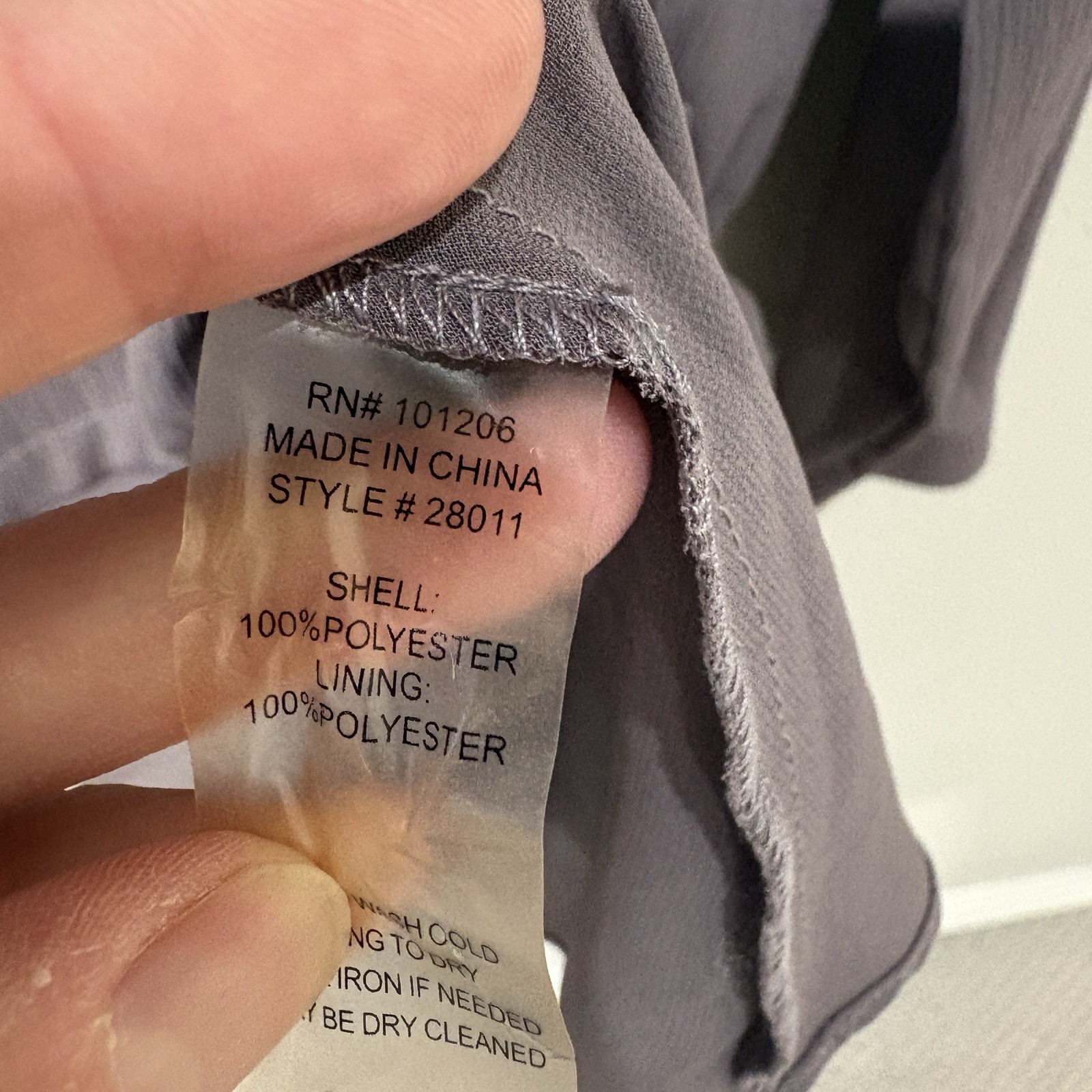Soft Surroundings Tunic Top Small Gray Purple Asymmetrical Hankie Hem Layered