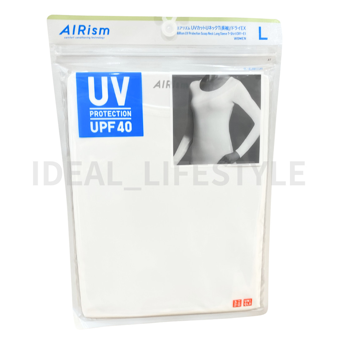 UNIQLO AIRism UV-Protection Scoop-Neck T-Shirt S-3XL Stretch 484912 Women NWT