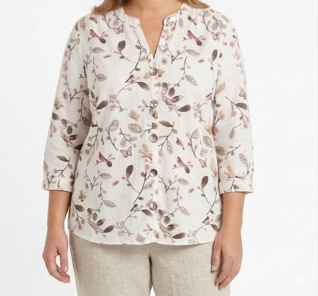 Women’s Botanical Print boho cotton
