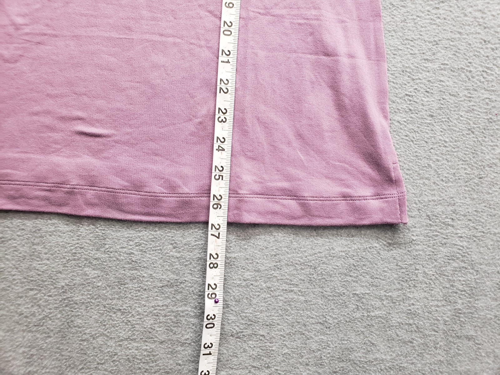 Jockey Women Top M Dusty Purple Short Sleeve Tee Round Neck Comfort Relaxed Fit