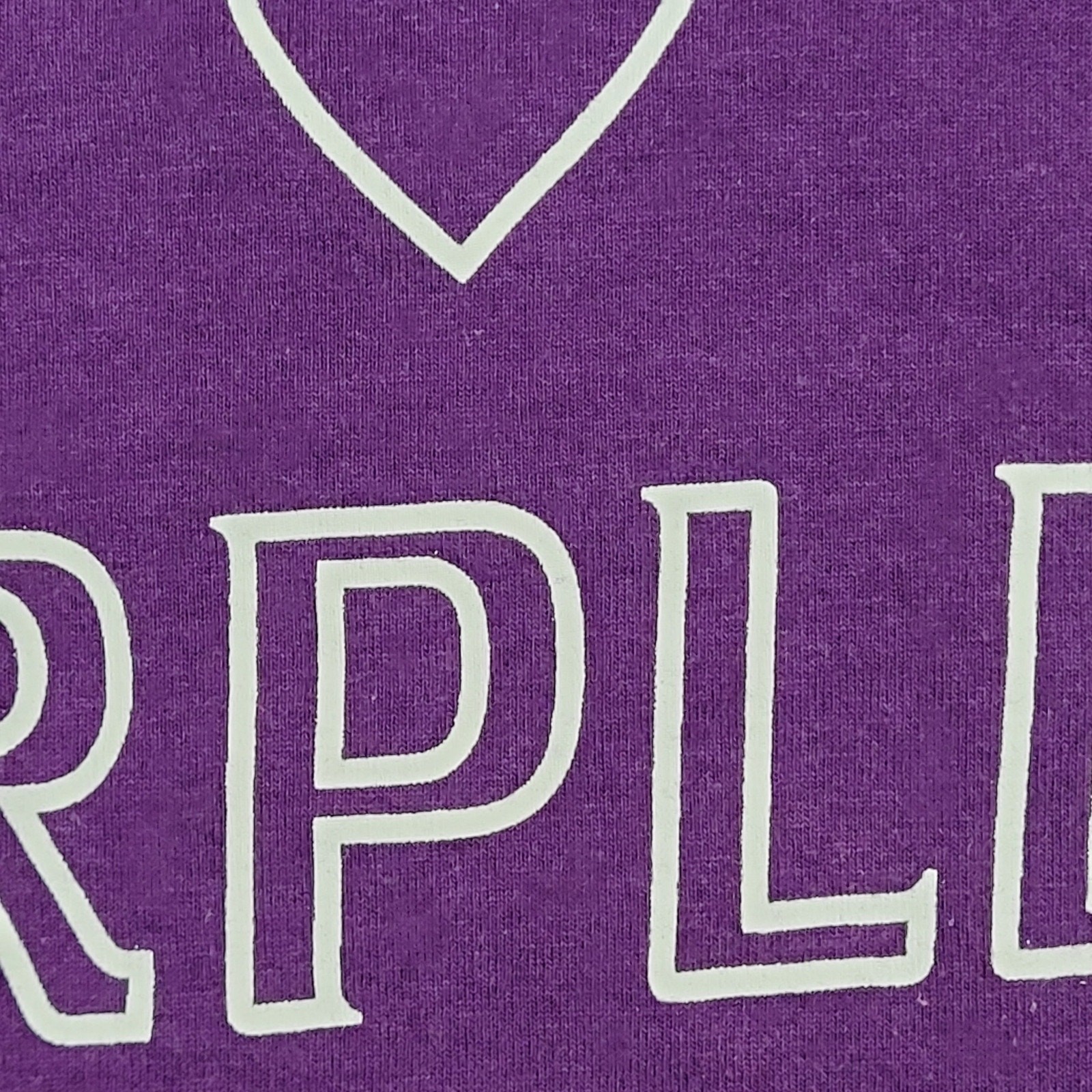 Vintage 90s Purple Lover Shirt Women Medium 19×25 Purple USA