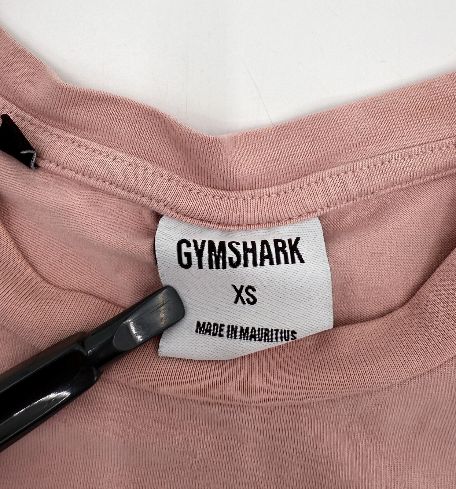 Gymshark Shirt Womens XS Pink Cropped Crewneck Logo Active Athletic Tee Top