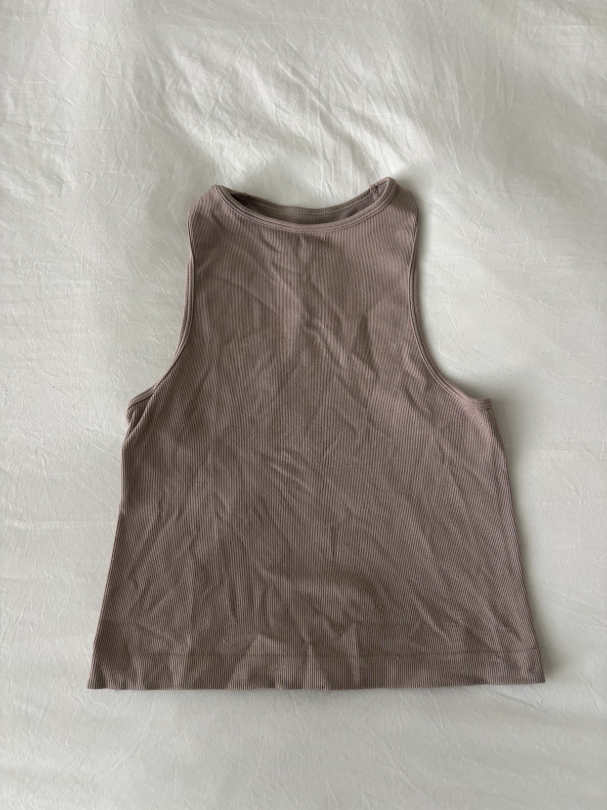 Intimately Free People Women’s Ribbed Racerback Tank Top Taupe XS/S