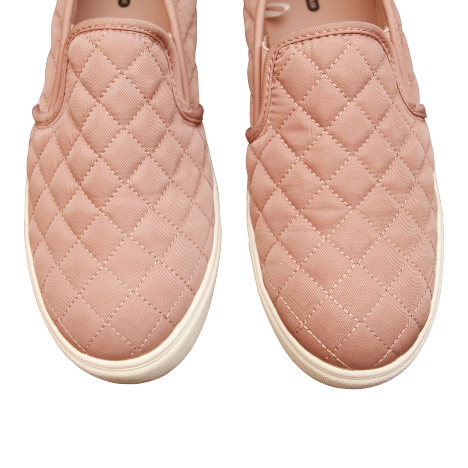 Womens Quilted Slip On Sneakers Blush Pink Size 10 Casual Comfort Shoes