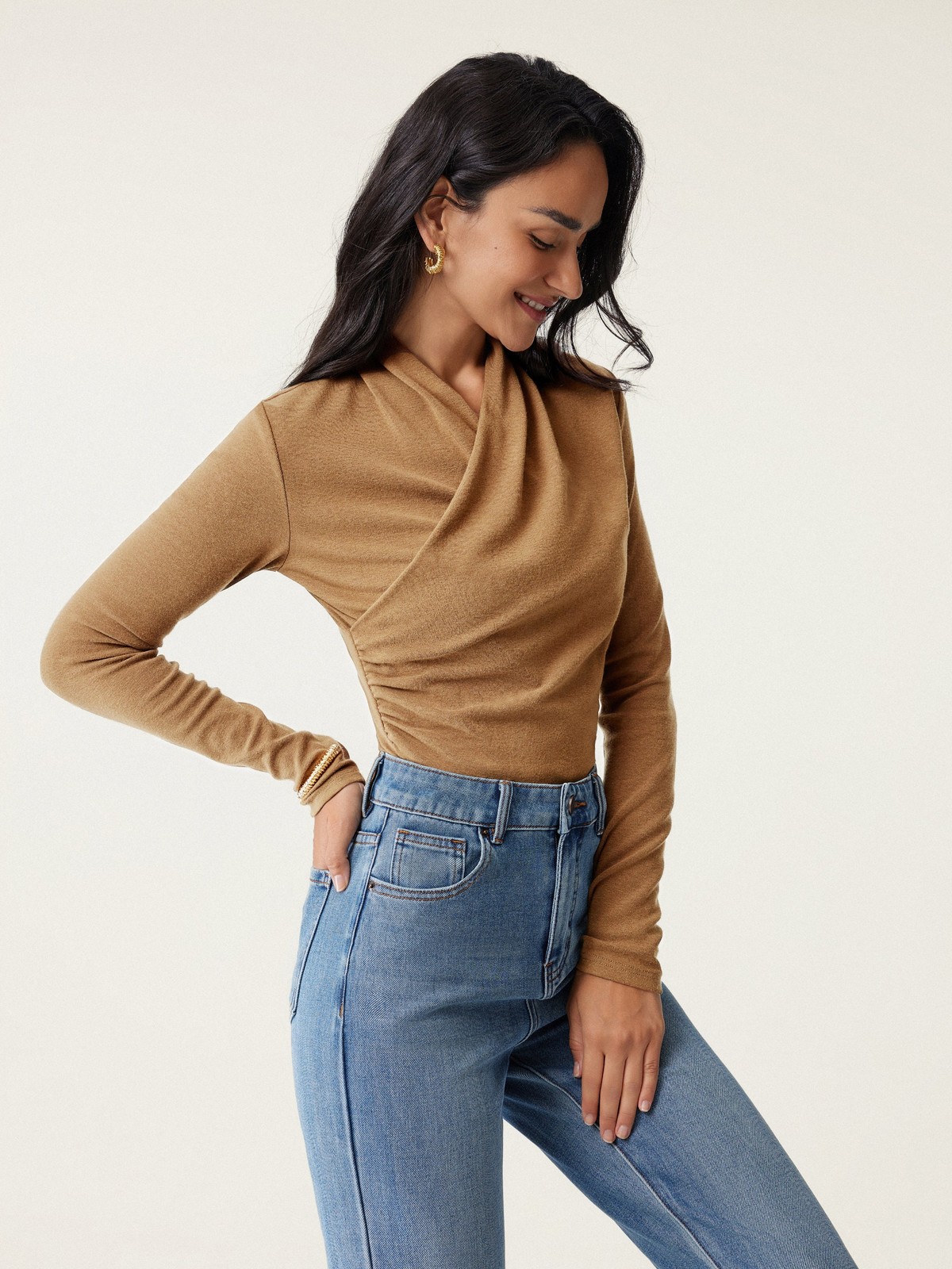 FLASH SALE!! OGL Move Women’s Surplice Long Sleeve Top NEW