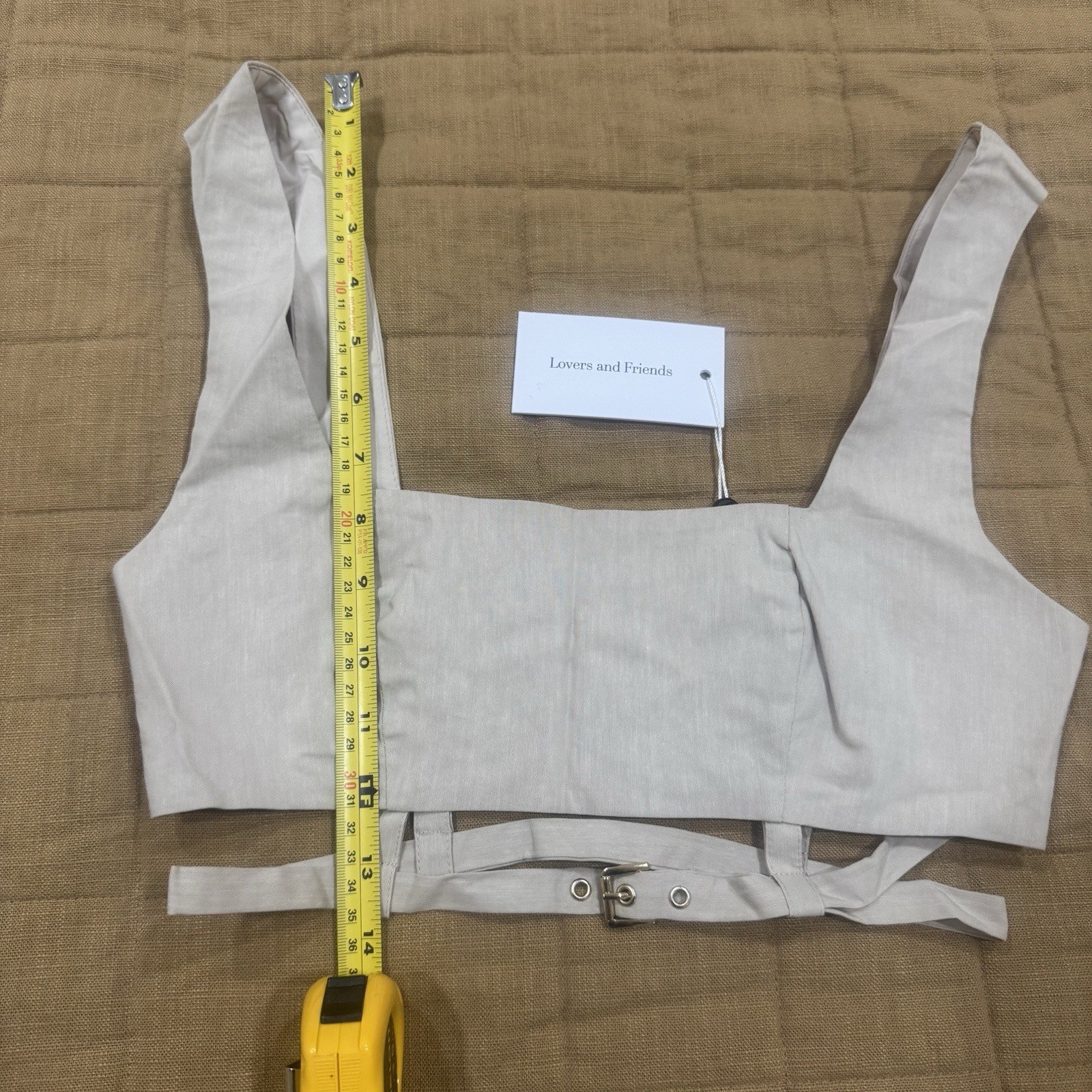 NWT Lovers & Friends Cinzia Bra Top in Beige Neutral Size XS Retail $138