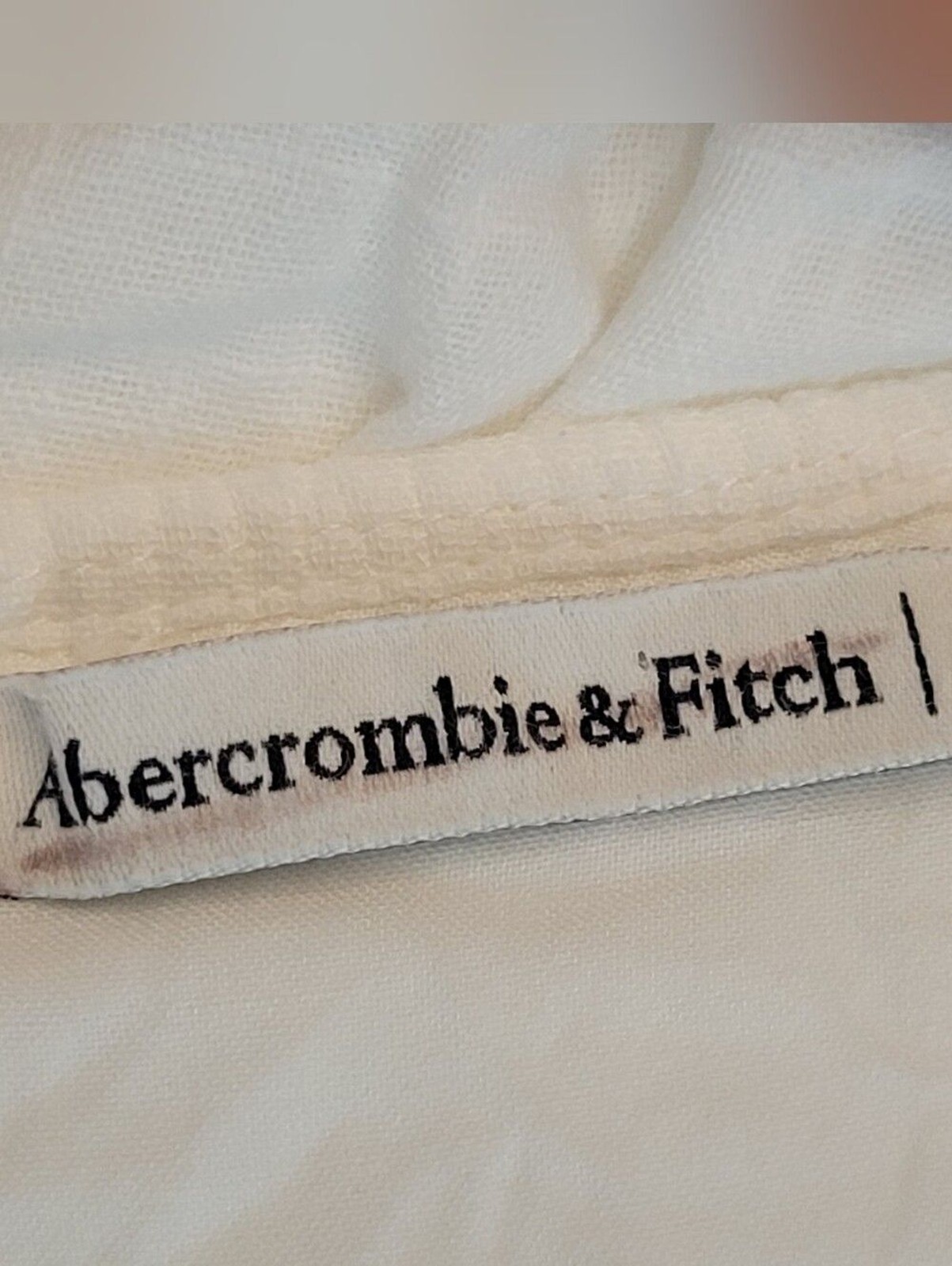 Abercrombie & Fitch Women Size L White Spaghetti Strap V-Neck Women’s Top