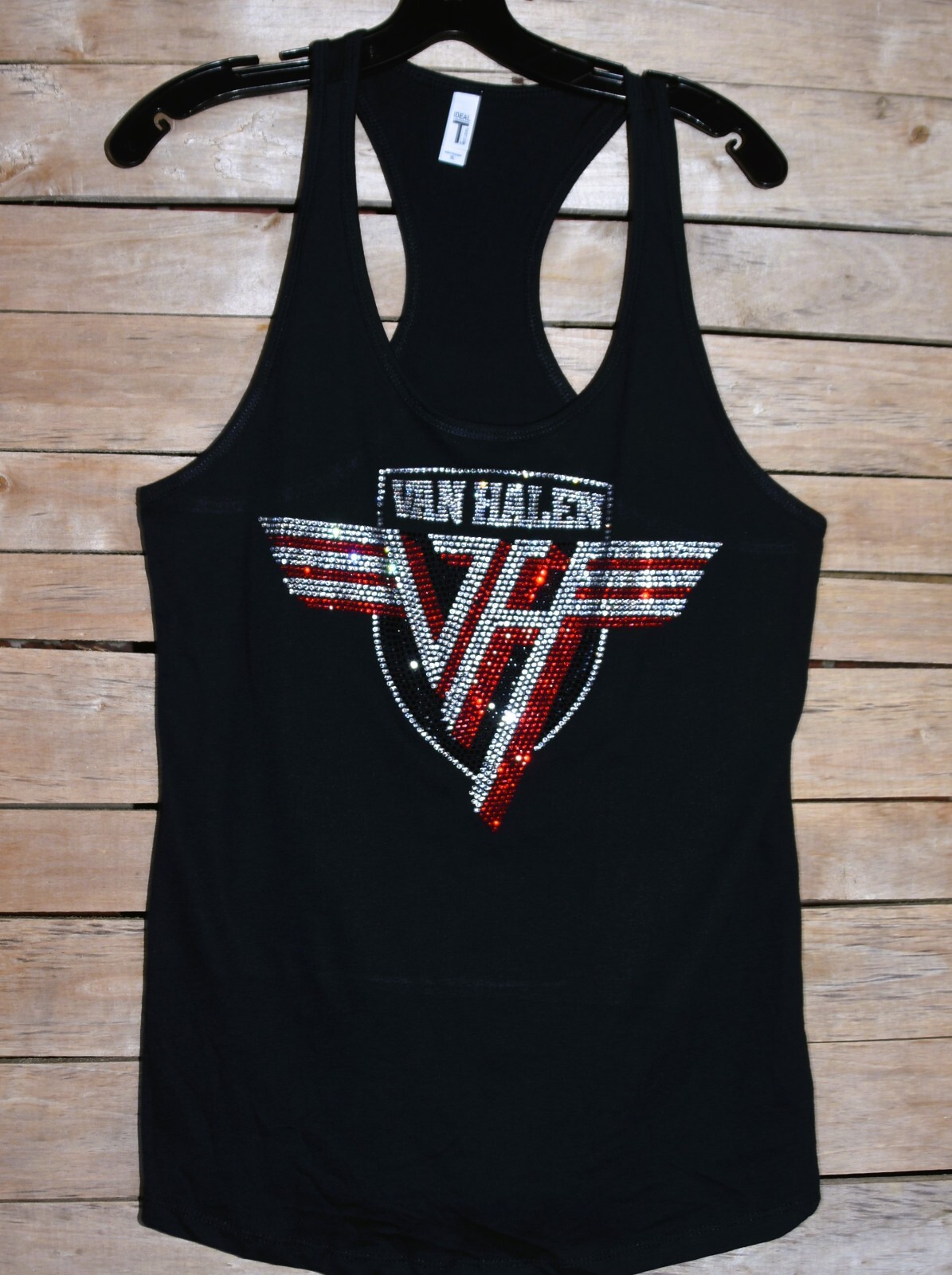 Van Halen rhinestone bling racer back tank top XS, S, M, L, XL,XXL