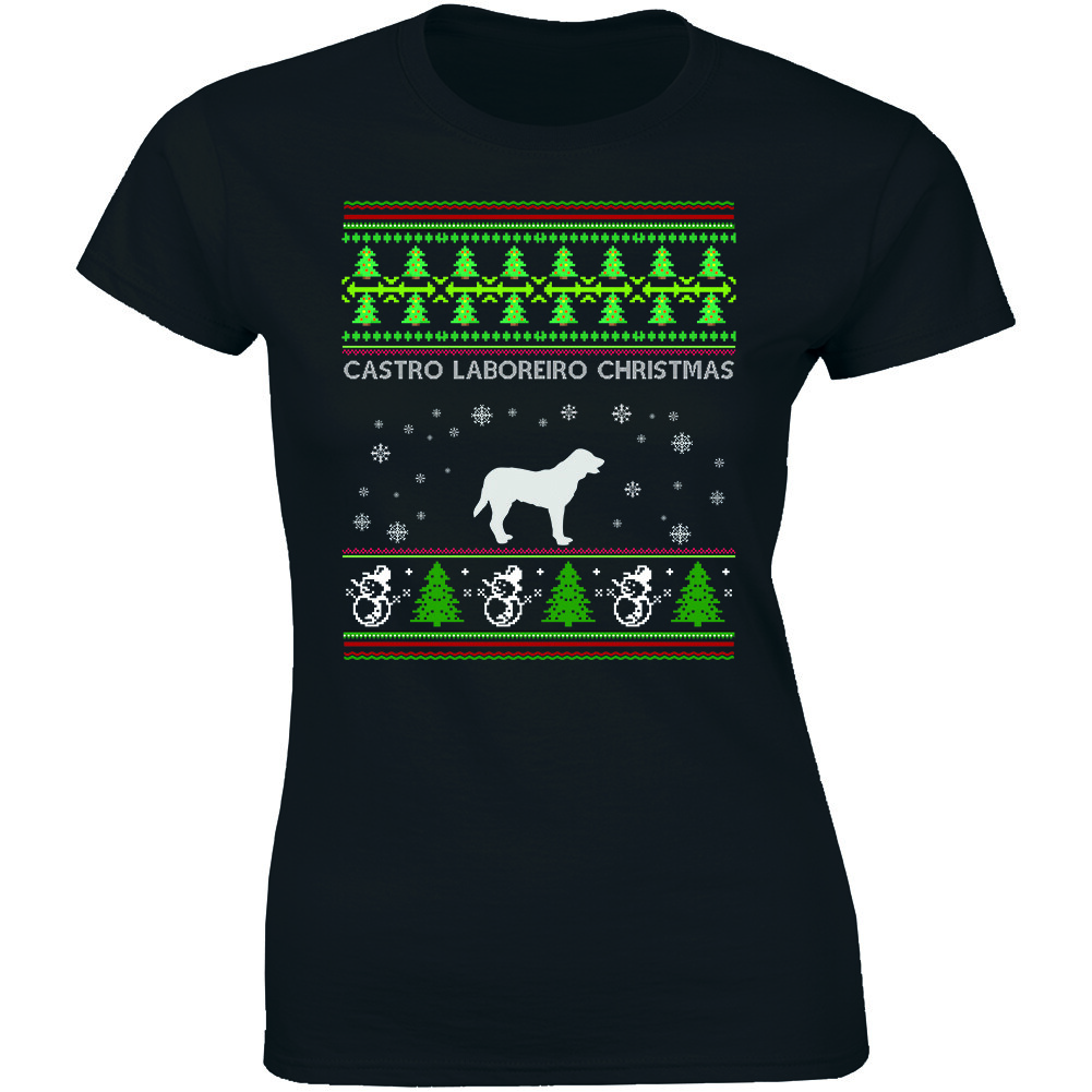 Castro Laboreiro Christmas Holiday Shirt Animal Pet Lover Women’s T-shirt Ugly
