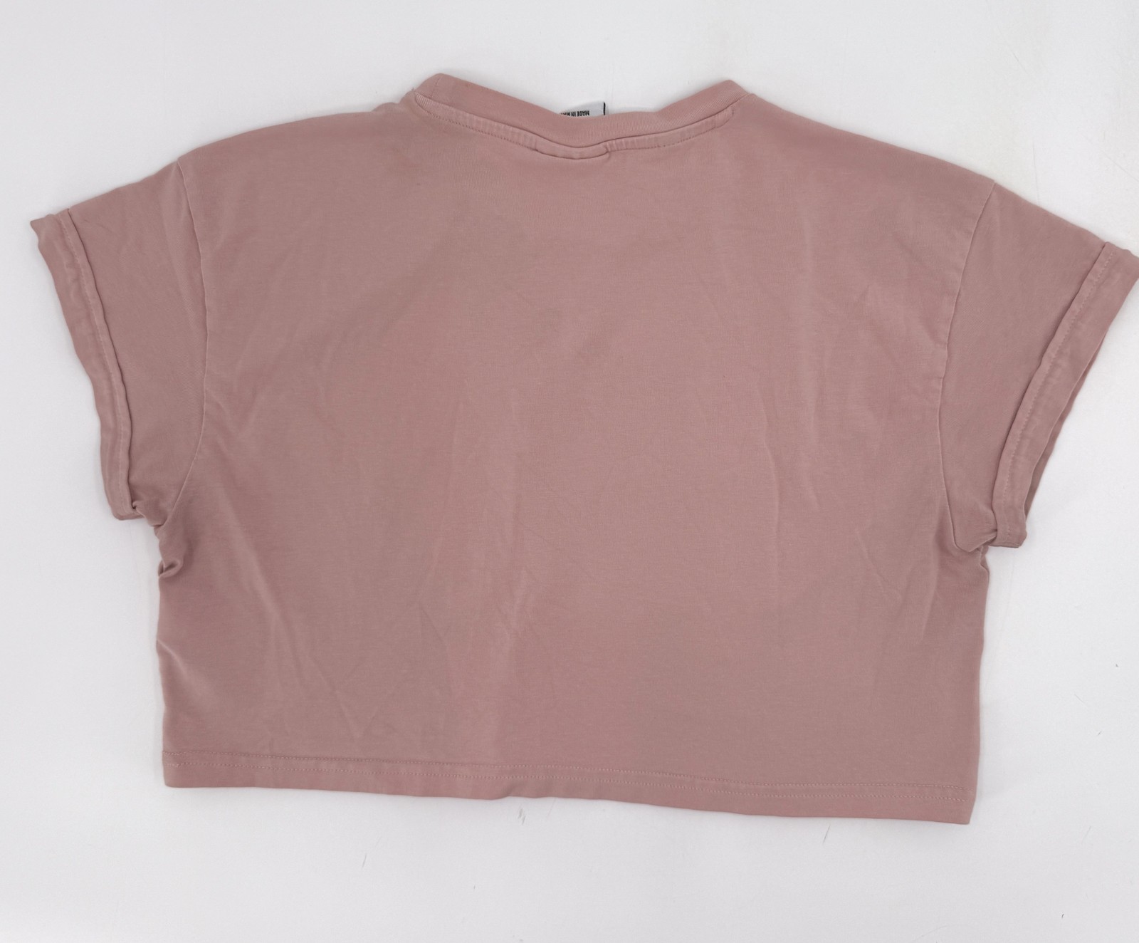 Gymshark Shirt Womens XS Pink Cropped Crewneck Logo Active Athletic Tee Top