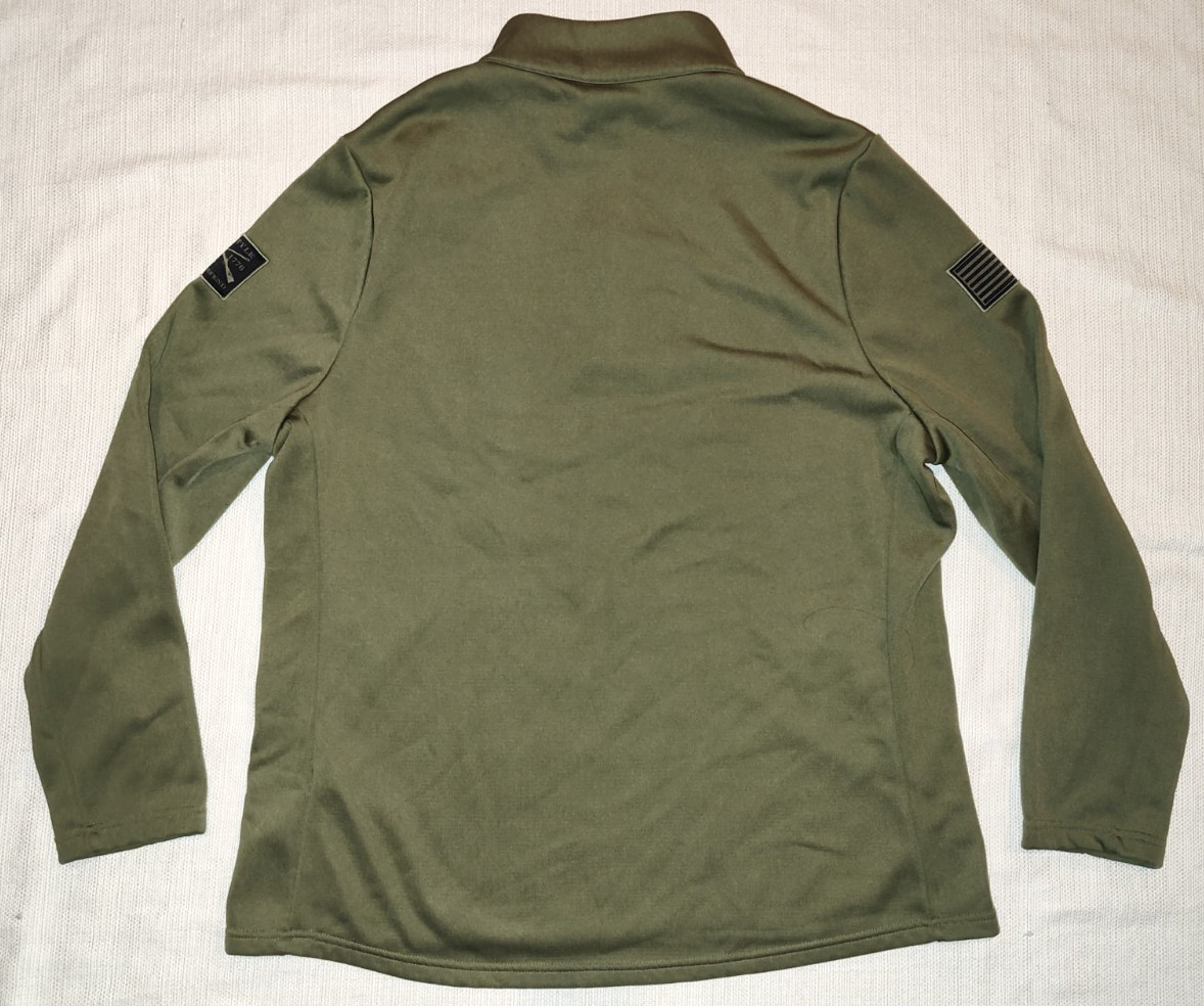 Grunt Style Womens 1/4 Zip Pullover Long Sleeve Shirt We’ll Defend XL Green