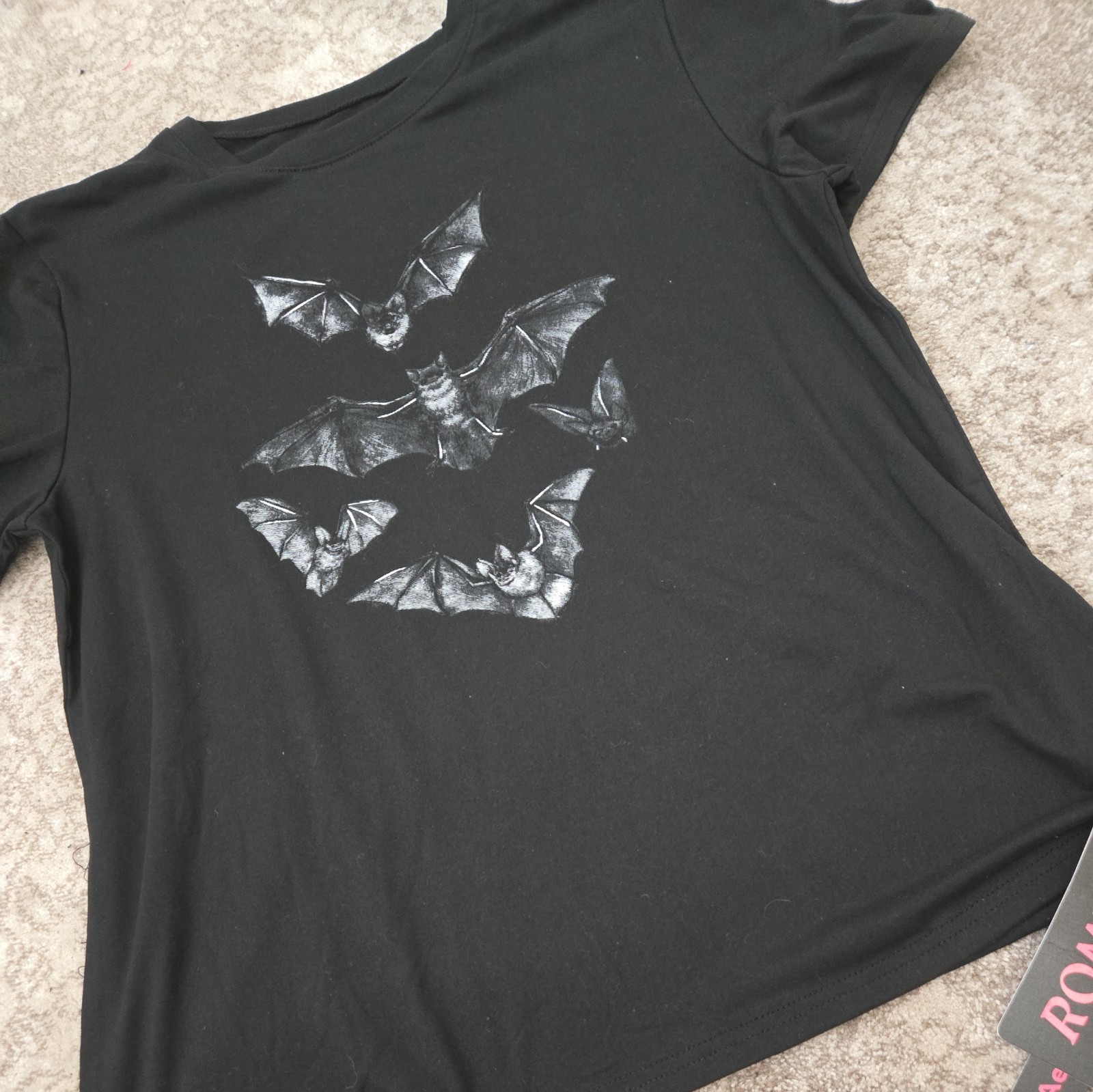 5 Pc LOT T-Shirt Tee emo Y2k Gothic Kawaii vampire Tops tights bralette romper S