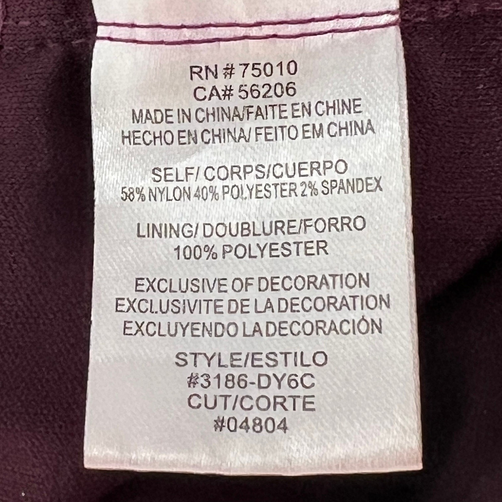 CITY TRIANGLES Plum Color Stretch Lace Cropped Tank Built In Bra 7 Coquette