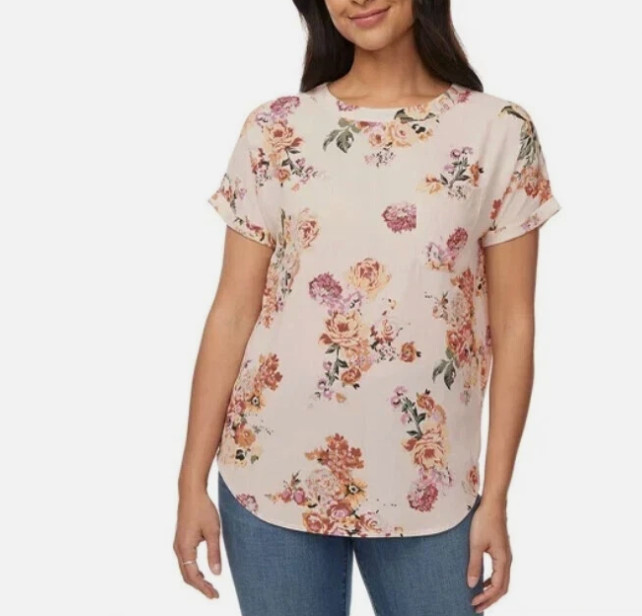 BUFFALO DAVID BITTON WOVEN BLOUSE PATCH POCKET & BACK KEYHOLE Large