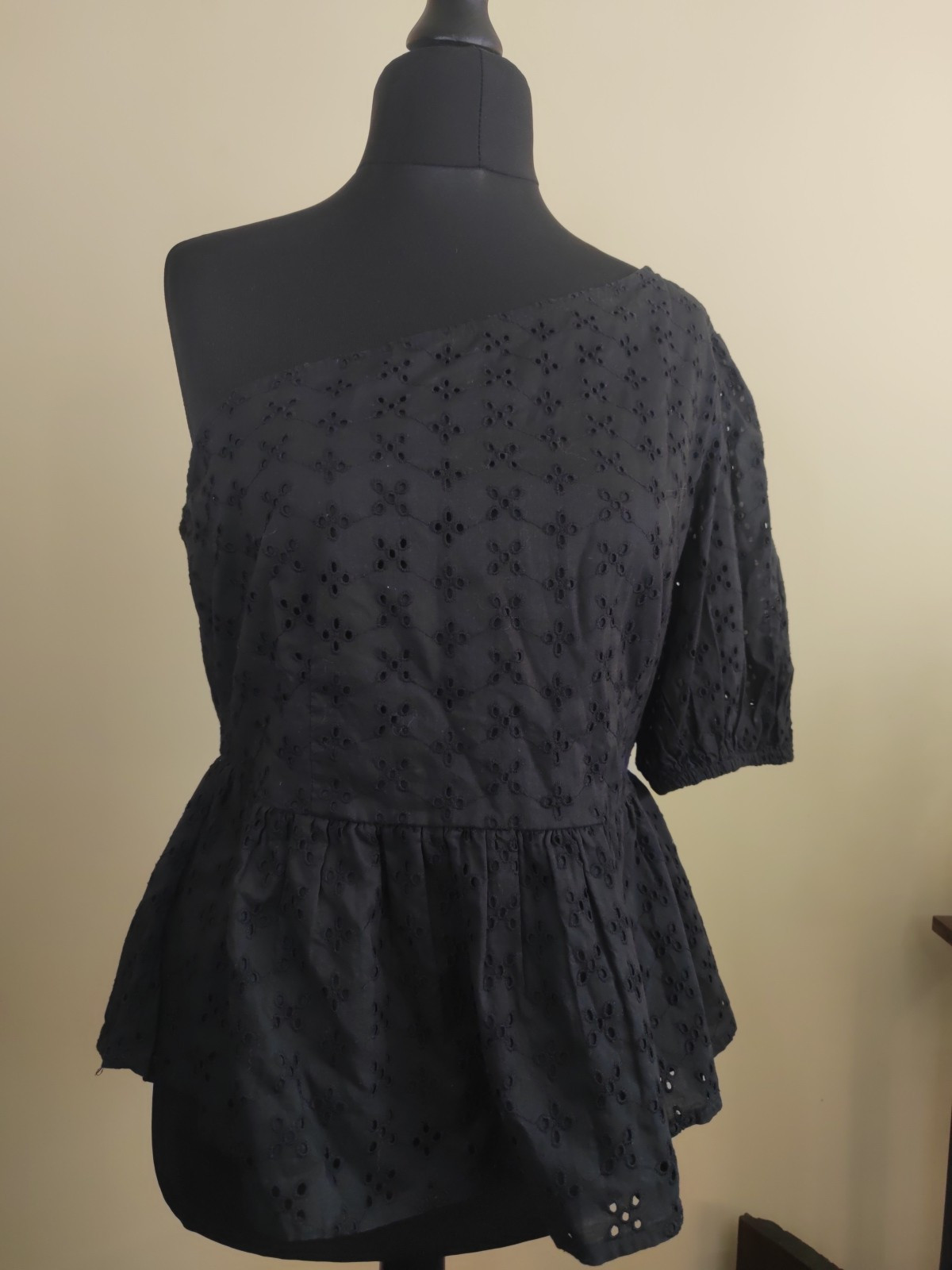 Women’s Black Asymmetrical Top Size 14 🖤 Bnwt Miss Selfridge