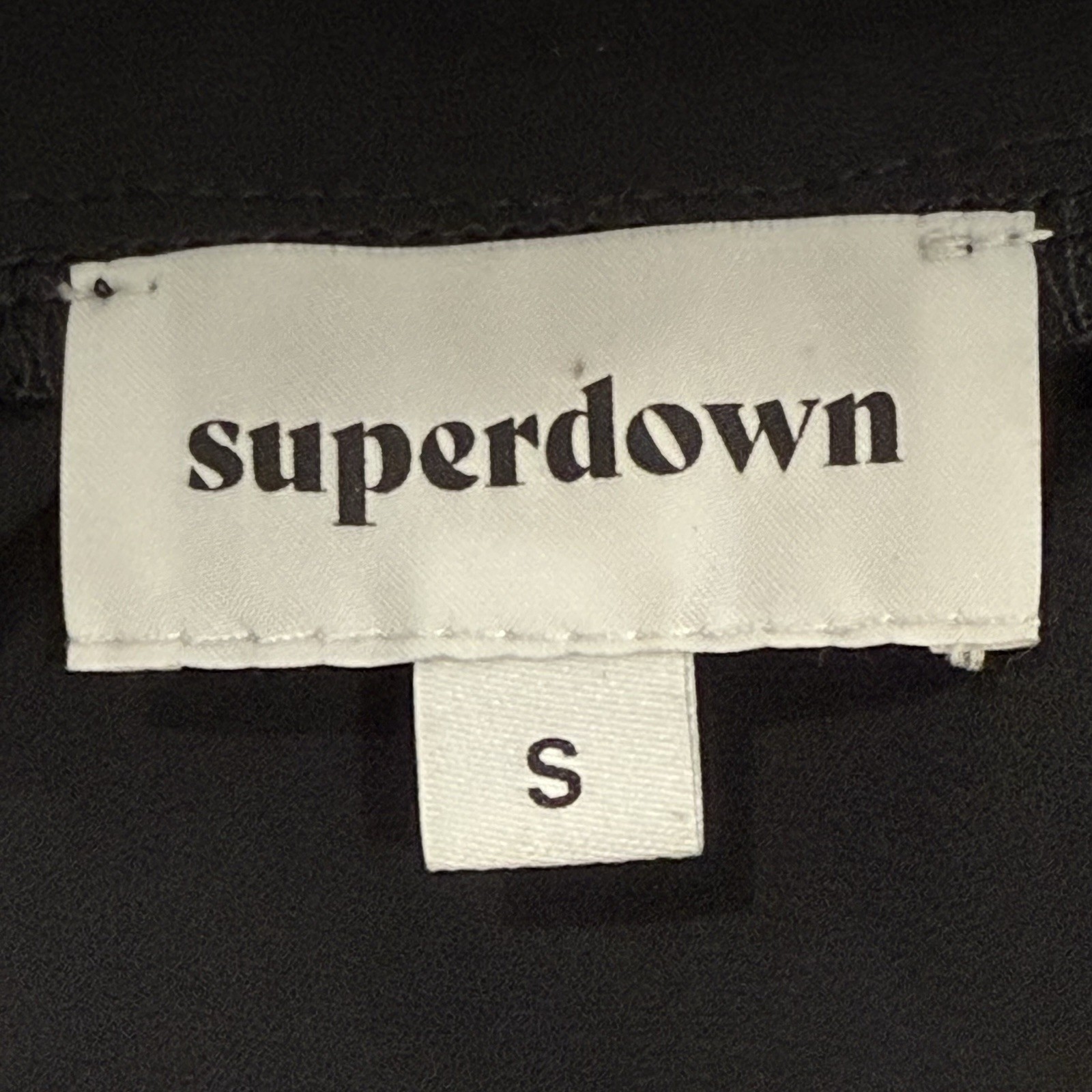 Superdown Adalyn Y2K Halter Crop Top Small Black Backless Party Going Out Club