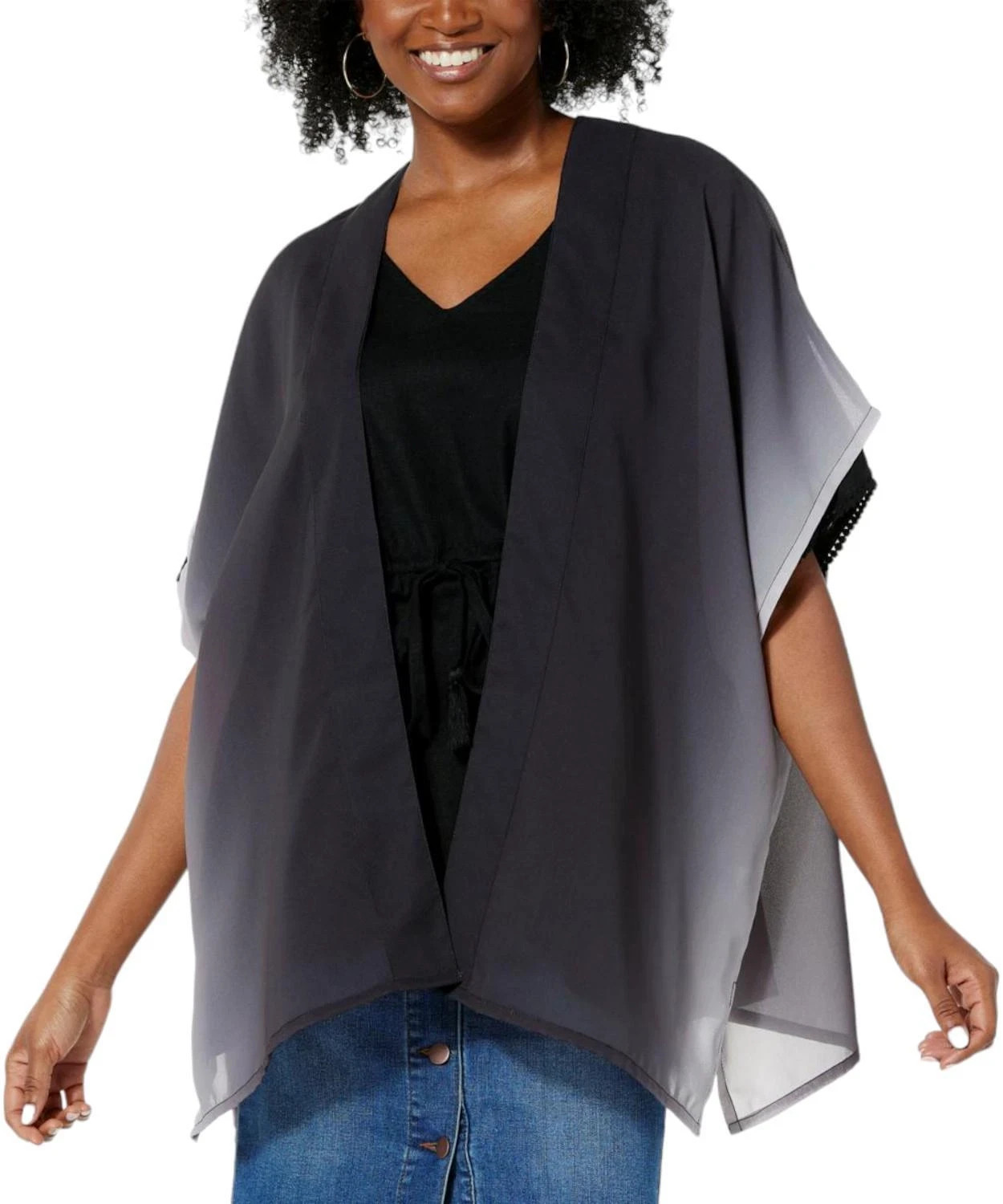 Colleen Lopez Printed Topper Black Size XL