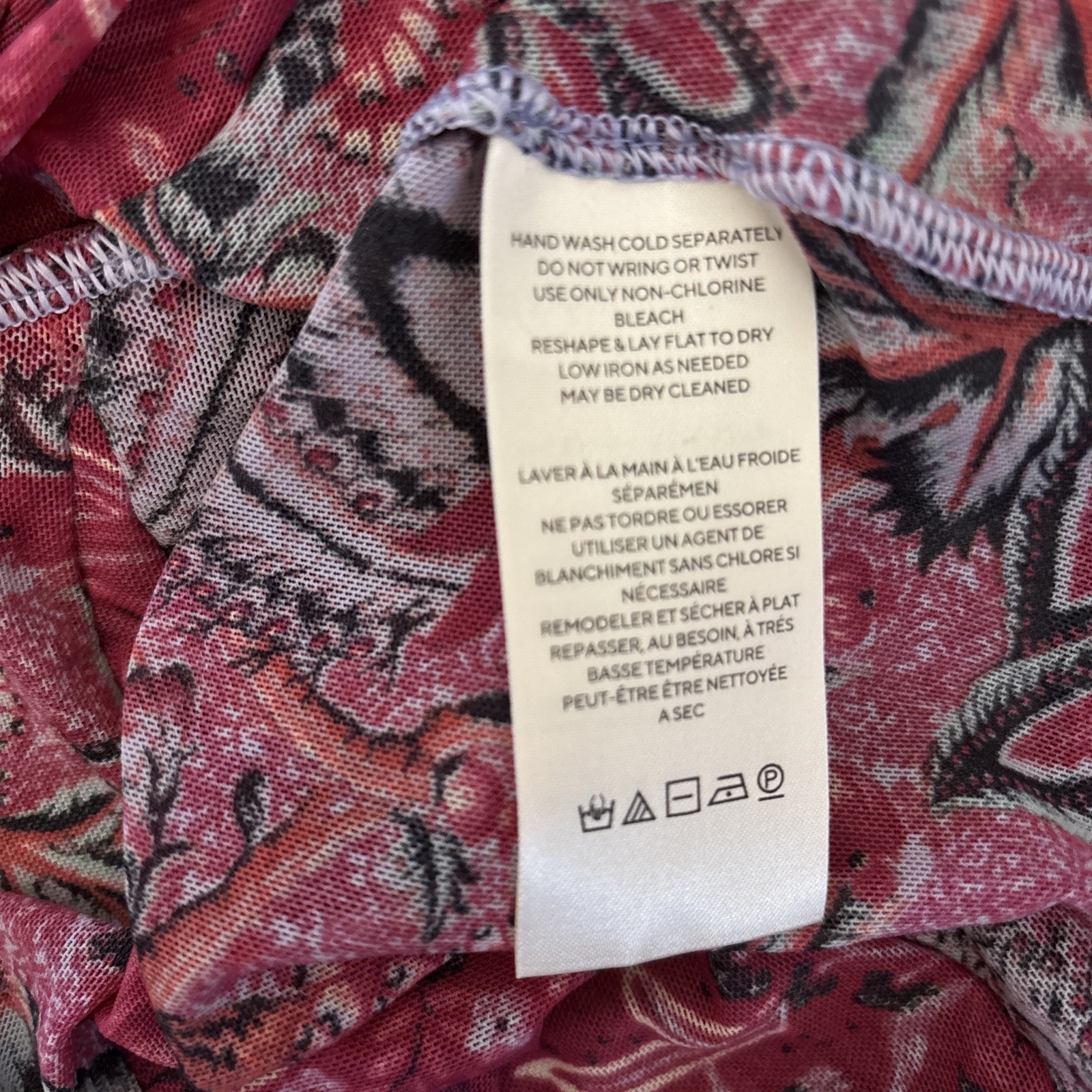 NWT Free People Babydoll Tunic Sheer Layering Bell Sleeve Top Blouse S