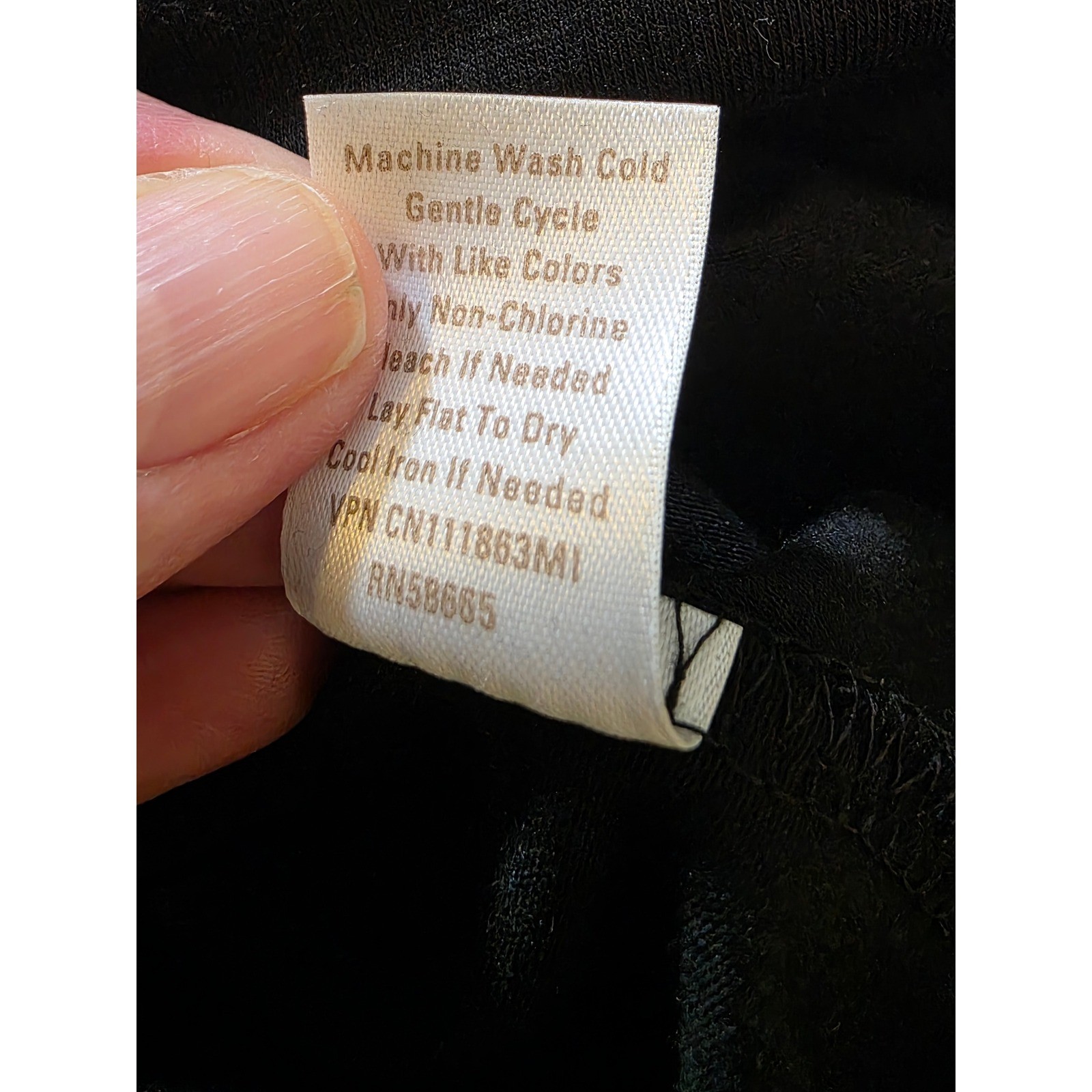Caslon Black Pima Cotton Modal Cowl Neck Long Sleeve Top XL CN111863MI