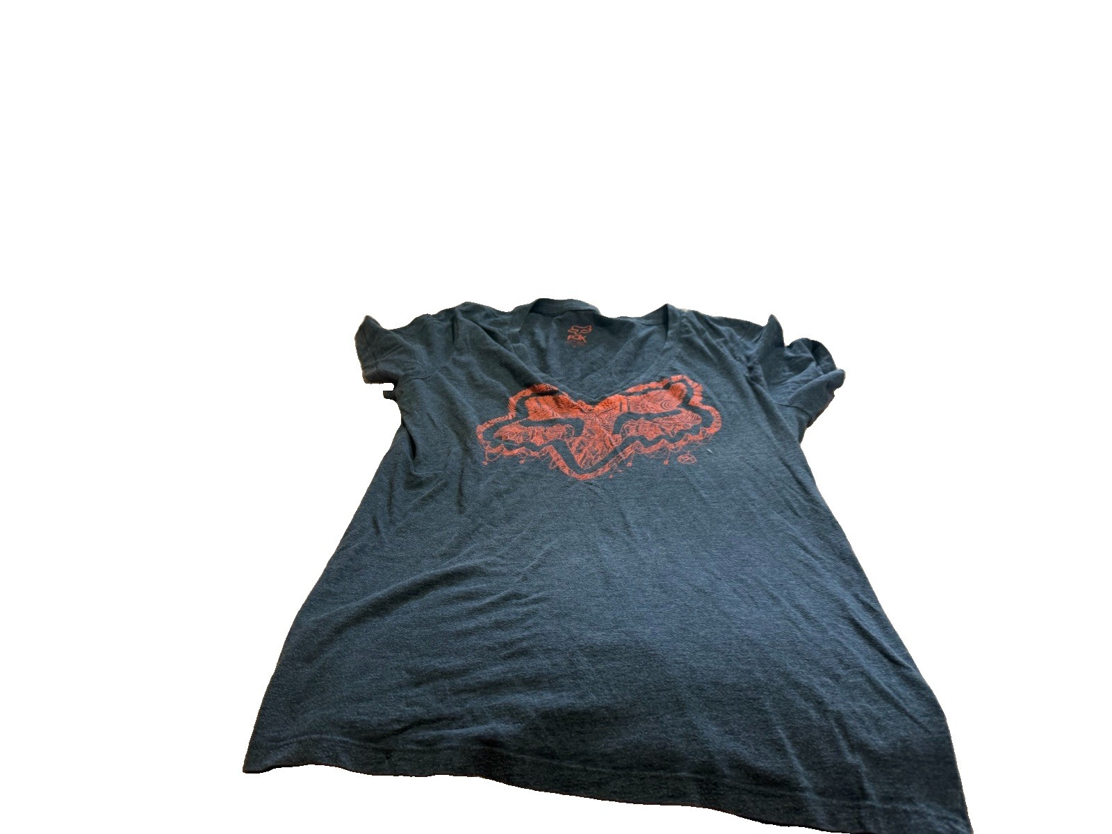 Fox Racing Women’s Grey/Orange Short Sleeve Shirt! XL