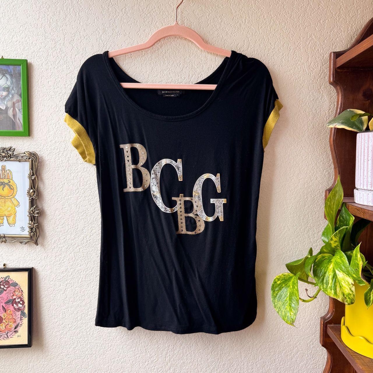 Vintage Women’s BCBG Y2K Streetwear Glam Sparkle Detail Blouse