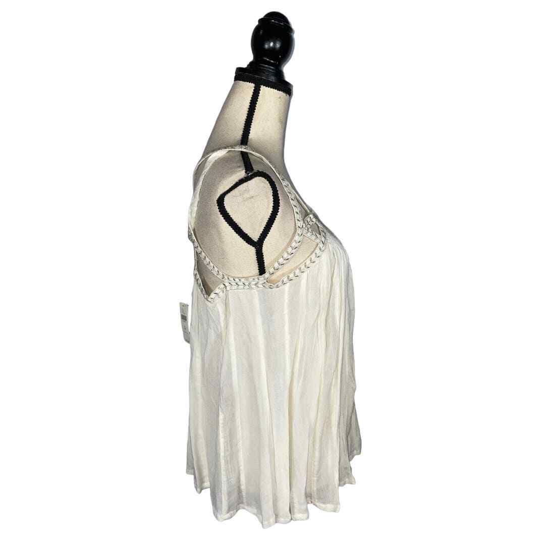 NEW $78 Vanessa Virginia Anthropologie Cutwork Gauze Grecian Tank Size: 10