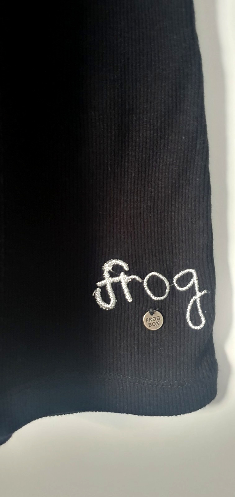 Women’s T-Shirt 🖤FROG BOX🖤 Black Silver Sleeveless Size 38/40/42