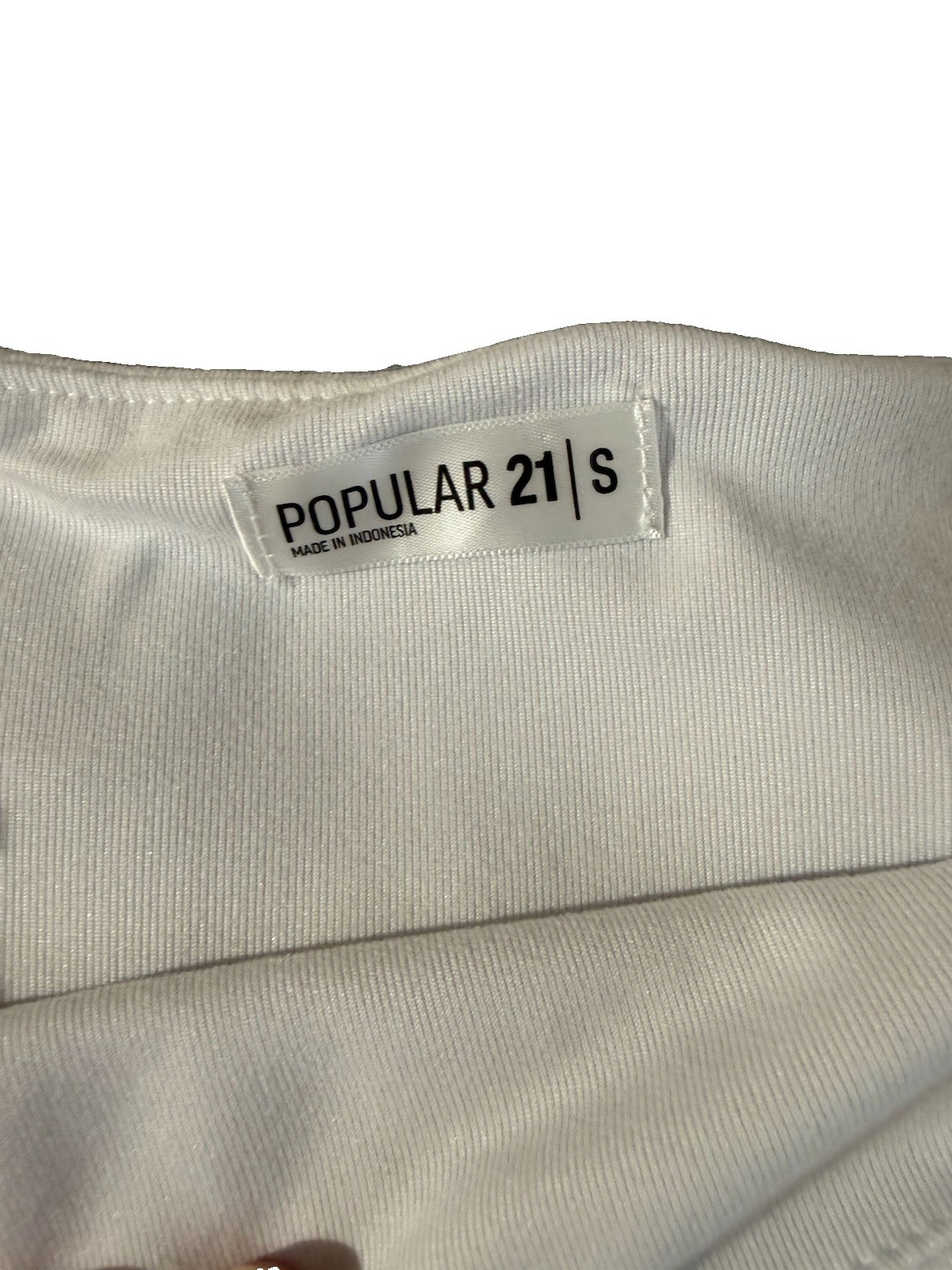 Popular 21 Women’s White Solid Knit Boat Neck Long Sleeve Pullover Top Size S