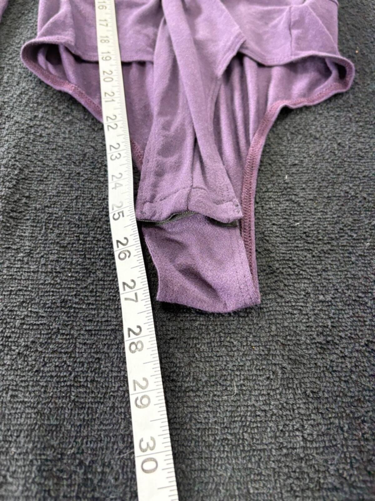 FP Movement by Free People Plum Twist-Front Long Sleeve Bodysuit 2322