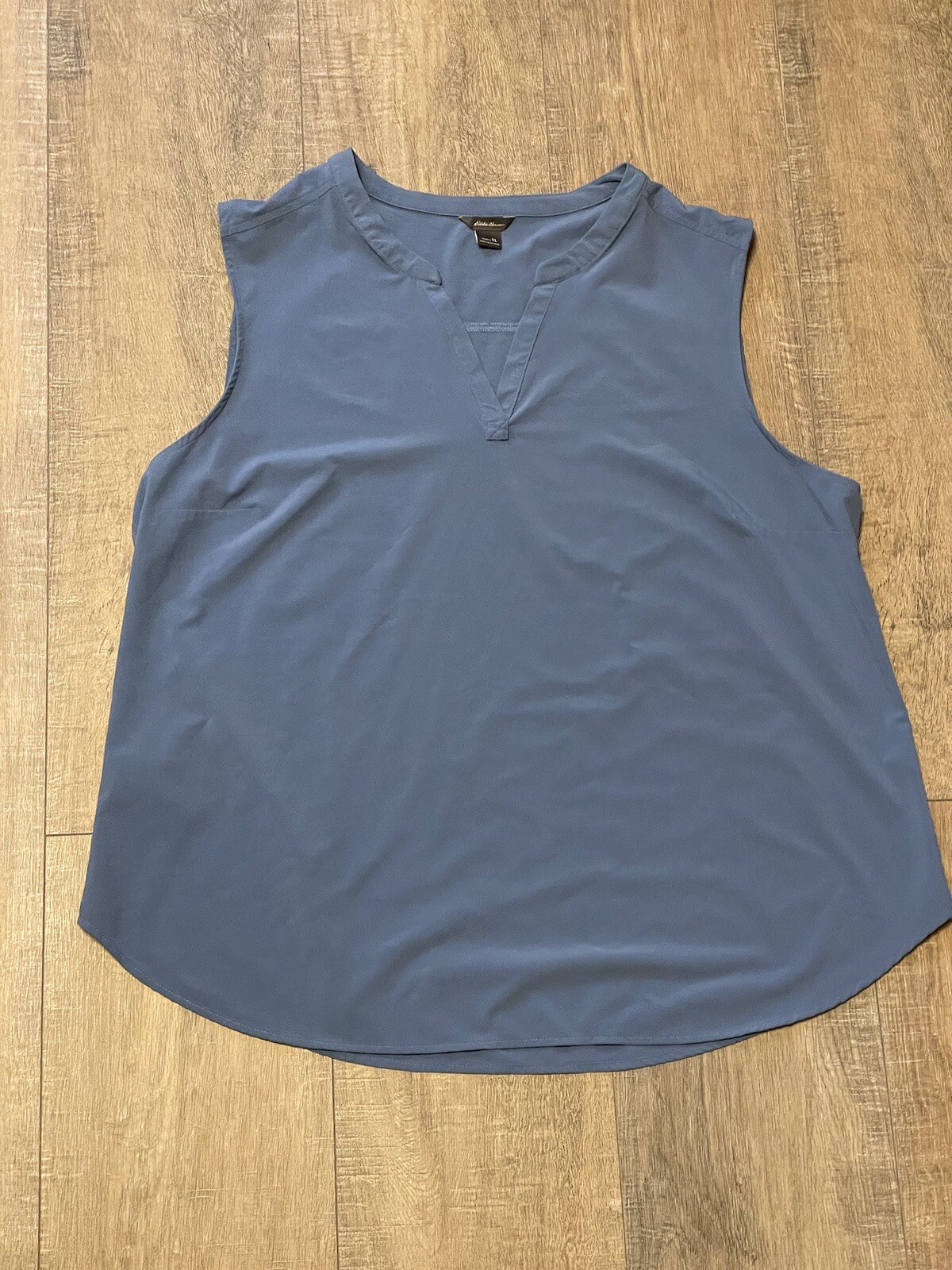 Women’s Eddie Bauer Sleeveless Tank Blue XLarge Made In Sri Lanka