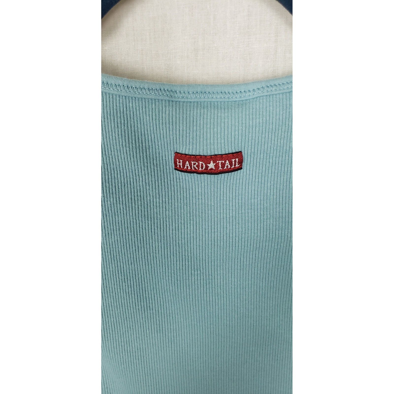 Hard Tail Forever V-Neck Ribbed Tank Top Bundle of 3 Blue Yellow L Casual Summer