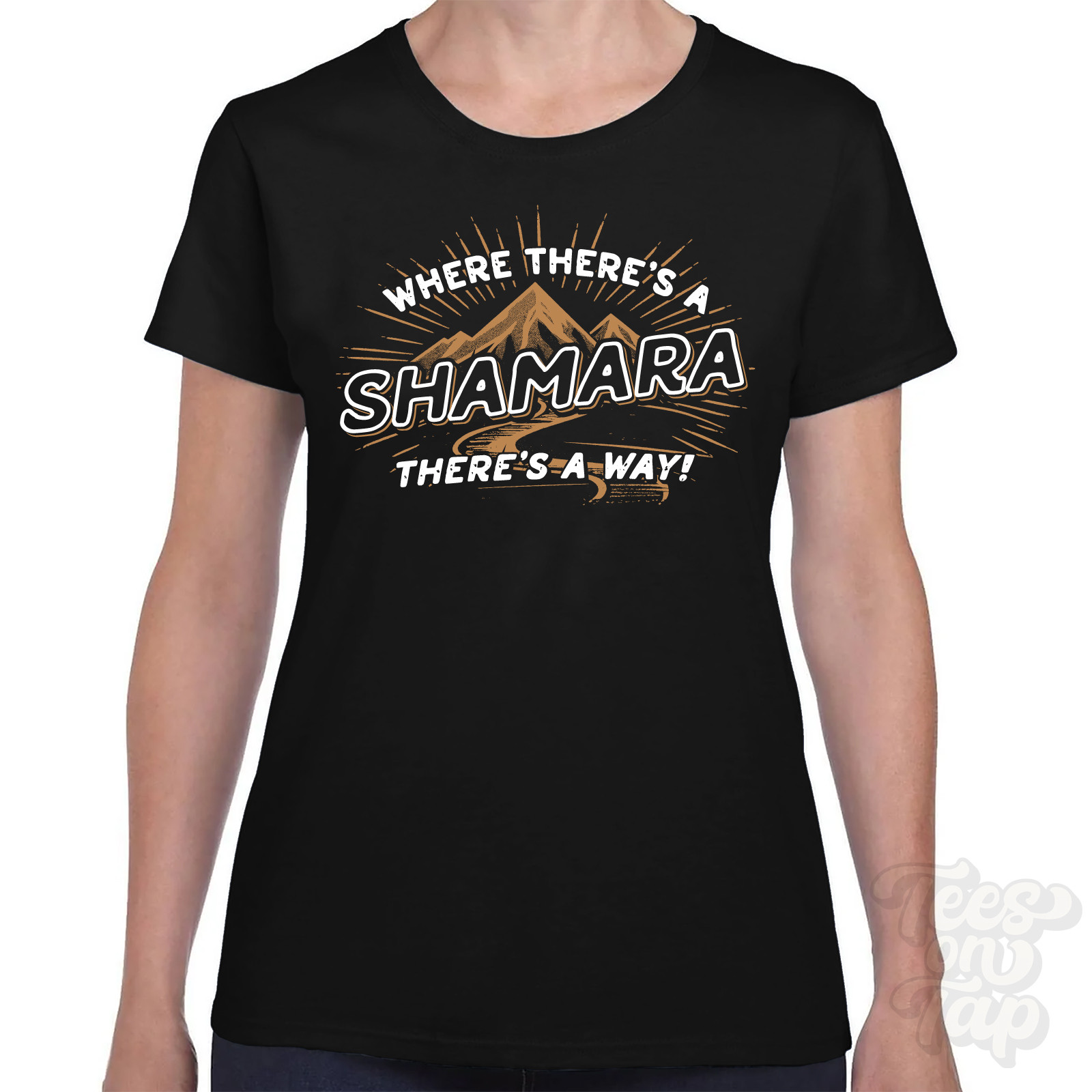 WHERE THERE’S A SHAMARA… T-SHIRT name surname funny family gift idea