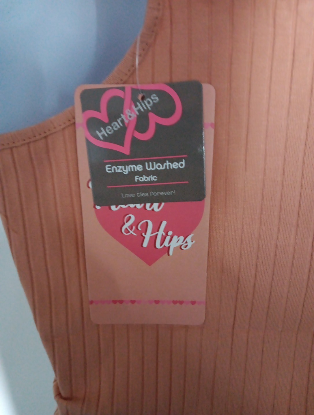 Hearts @ Hips Women’s Button Front Dust Rose Tank Sz S NWT