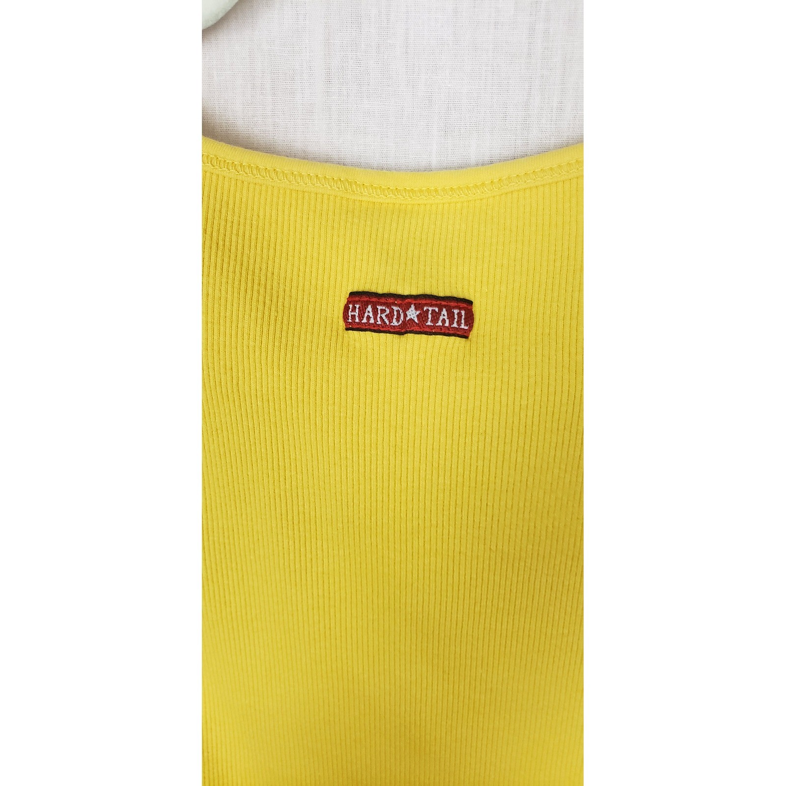 Hard Tail Forever V-Neck Ribbed Tank Top Bundle of 3 Blue Yellow L Casual Summer