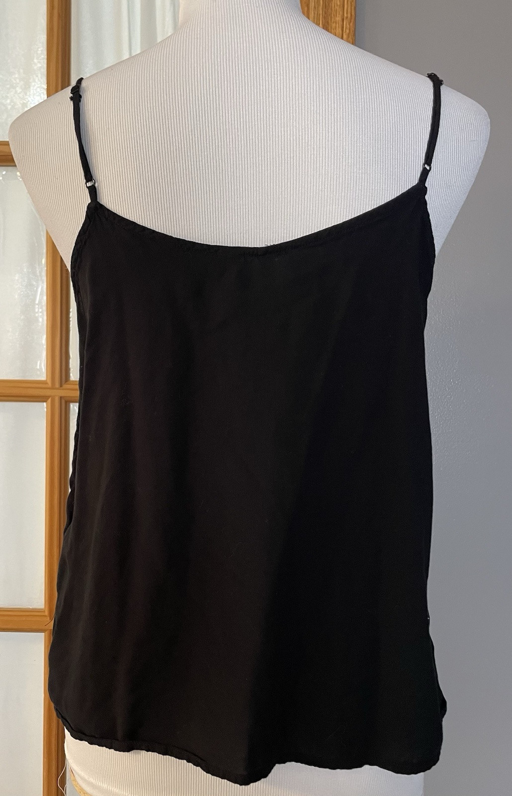 90S Y2K Banana Republic Tank Top Women’s Cami M Black Goth Clubwear Sexy
