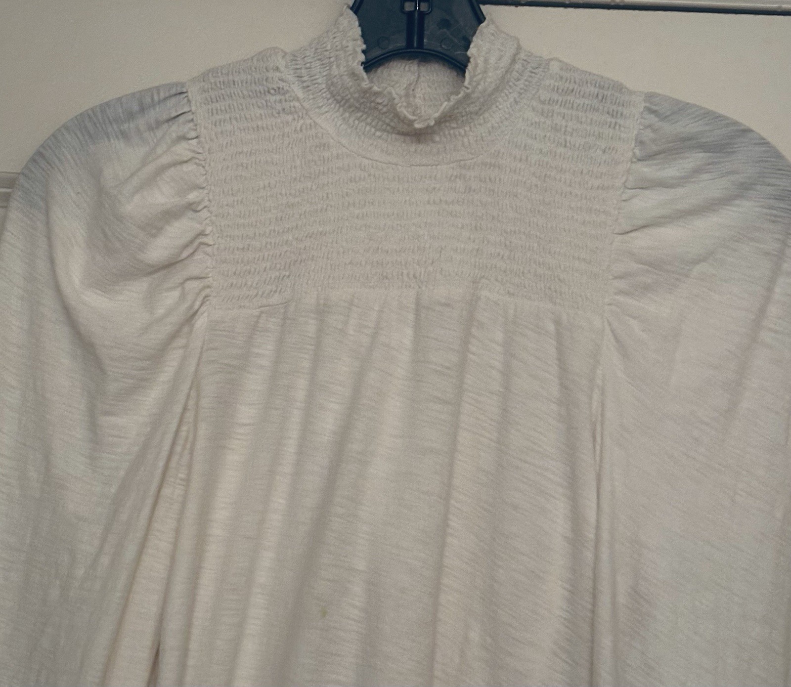 NWOT Nation Los Angeles x Revolve Old Money Smocked Pima Quiet Luxury Size M