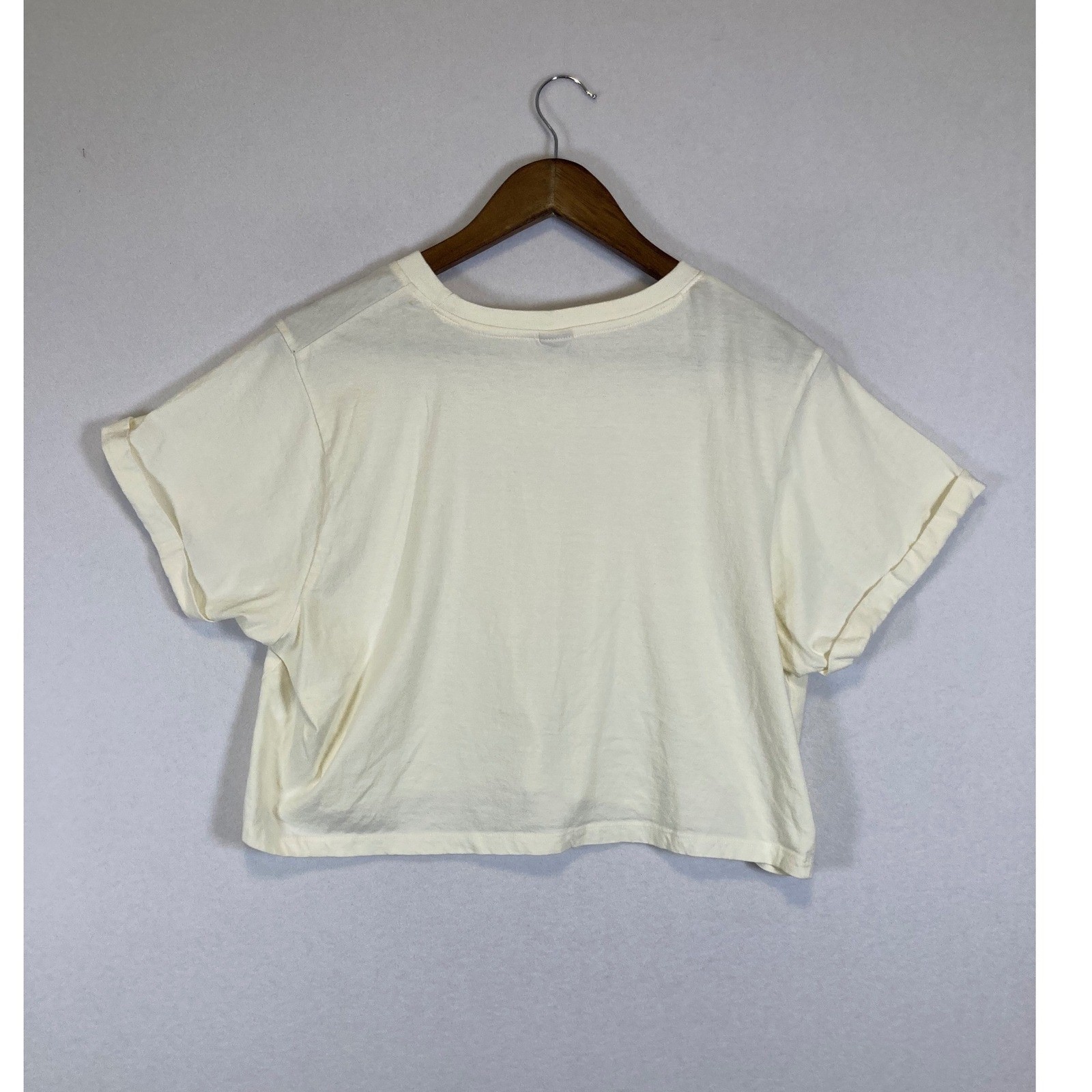 Messy Bun Just Chillin Boot Bow Graphic Tee Women Large Cream Western Coquette