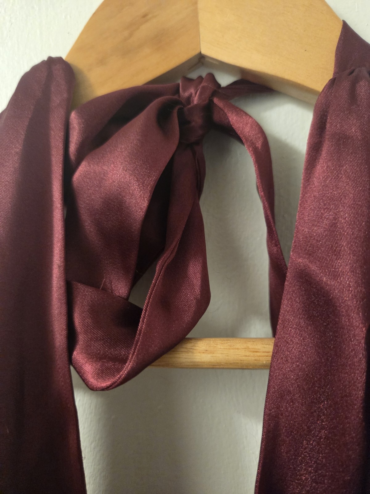 Y2K Women’s Velvet Halter Top Size Medium Burgundy Party Rave