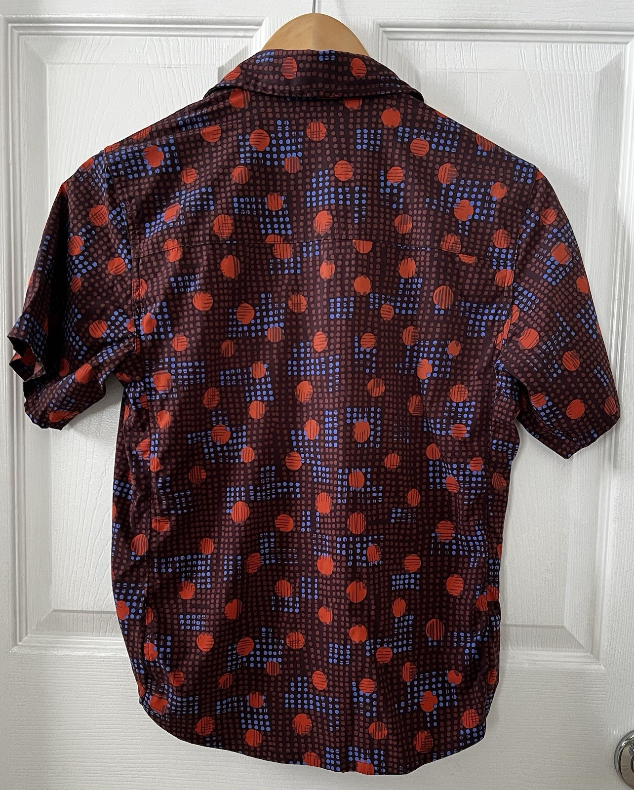 REI Co-op Trailmade Button Up Nylon Shirt Brown Short Sleeve Womens SX Side Slit