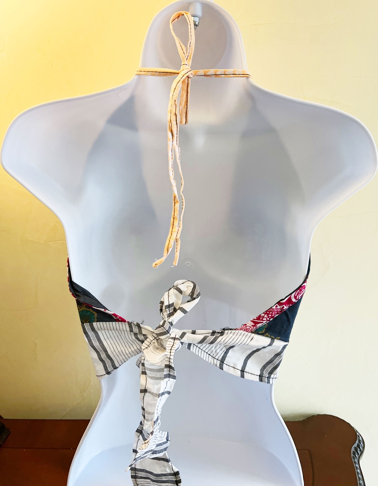 Halter Neck Top Handmade Boho Festival Backless Top Summer Hippie Beach Dress