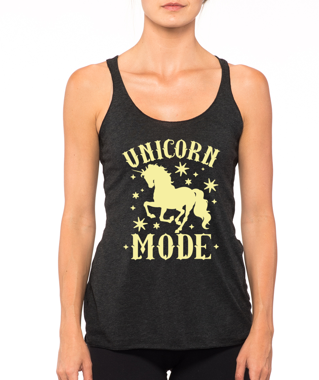 UNICORN MODE 🦄 funny stars magical cardio cute workout gym Women’s Tank Top