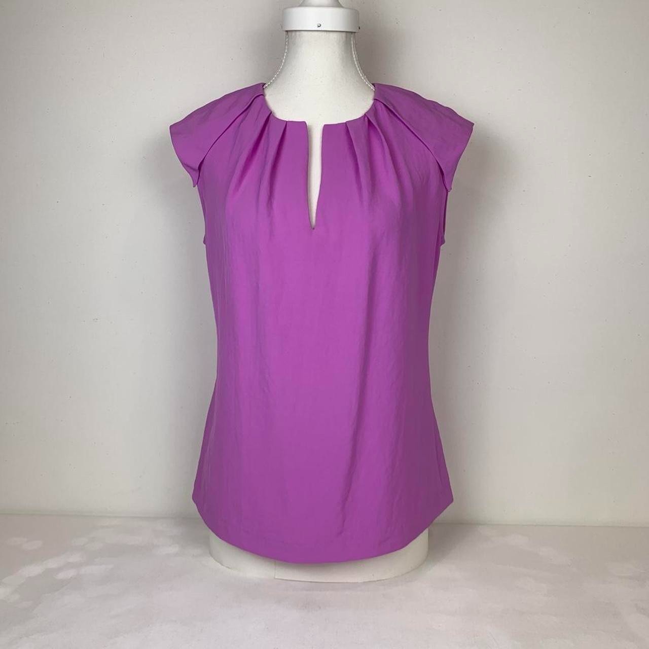 Banana Republic Elegant Purple Blouse – Stylish & Versatile for Any Occasion
